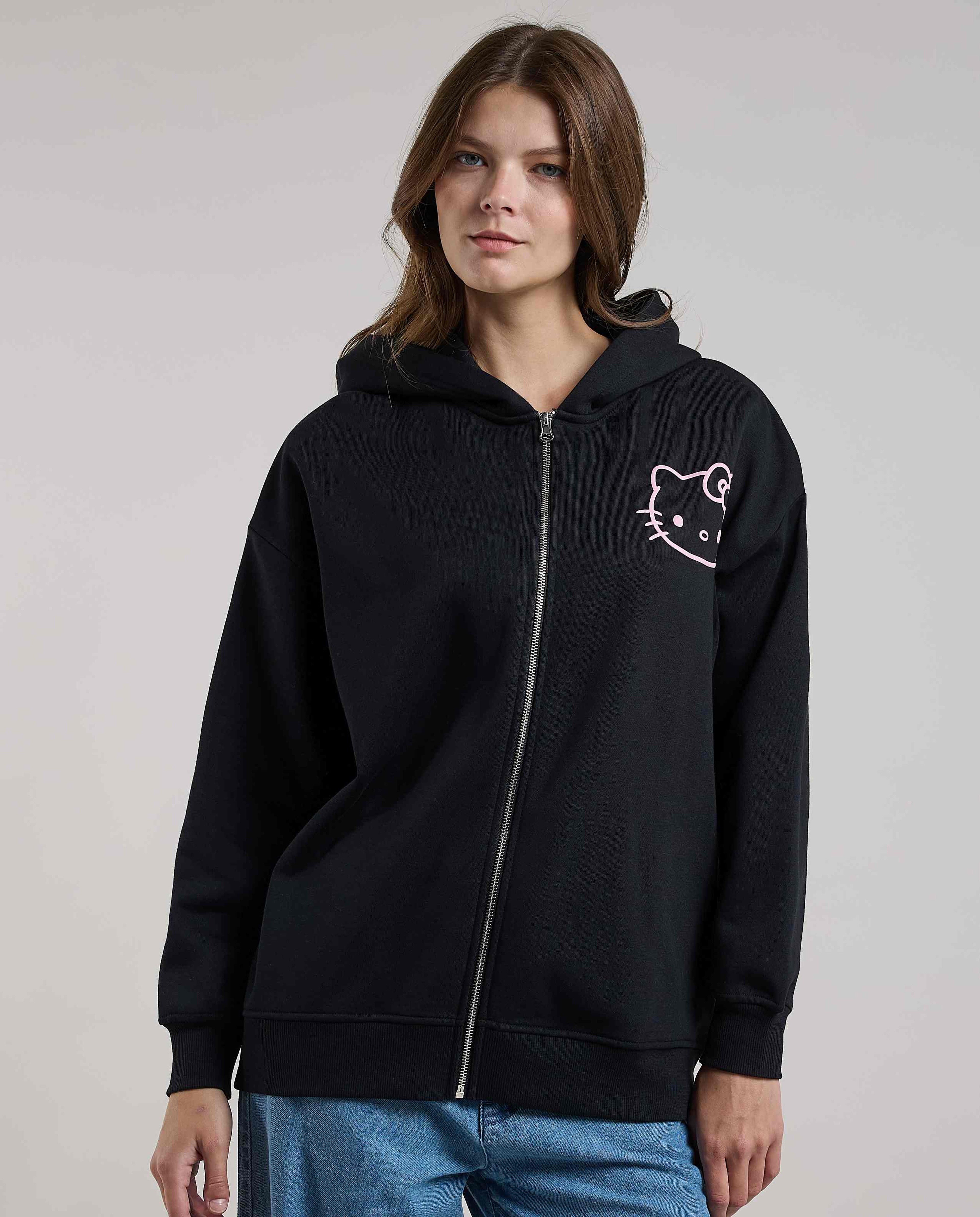 Embroidered Sweatshirt with Crew Neck and Long Sleeves