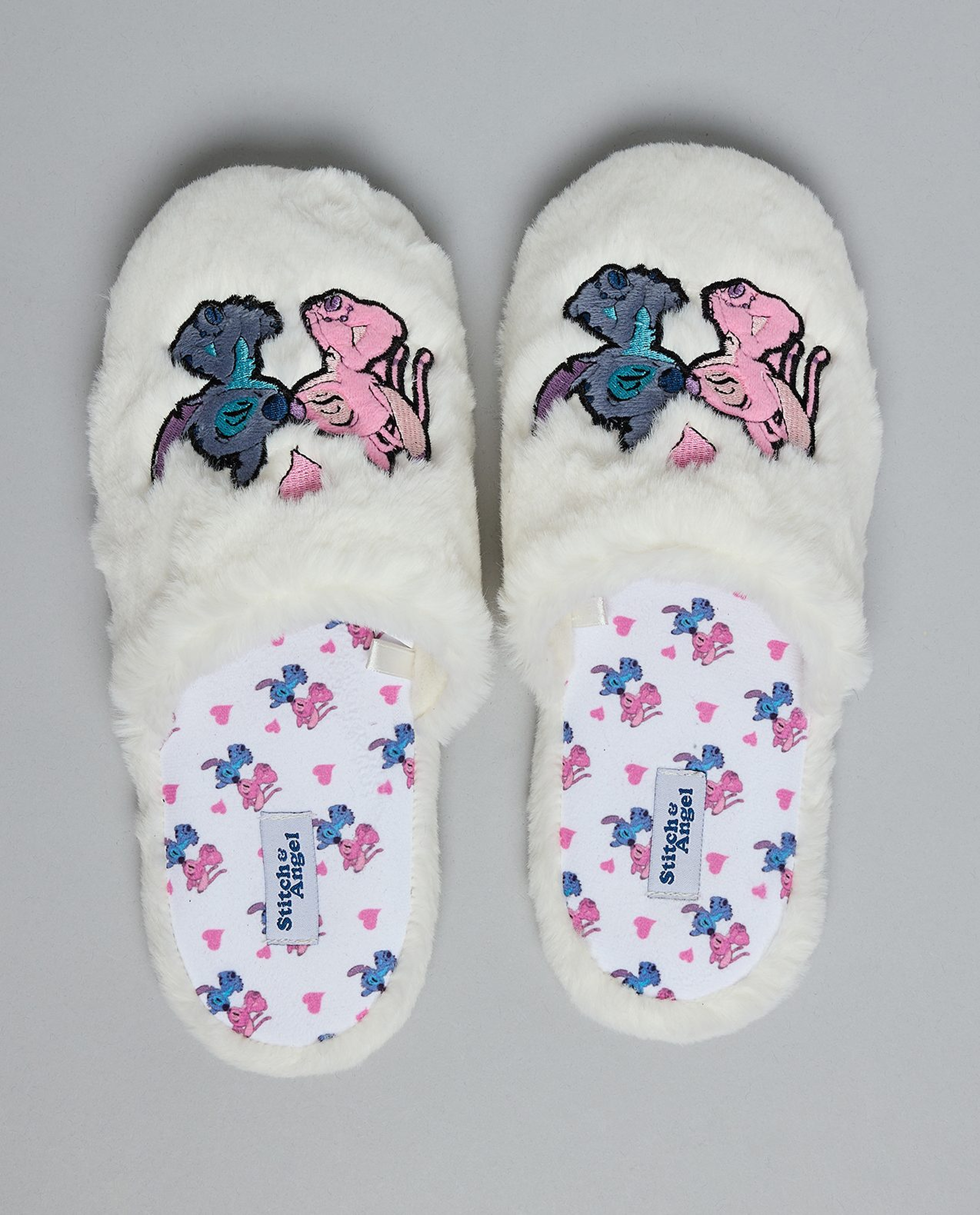 Stitch Embroidered Bedroom Slippers
