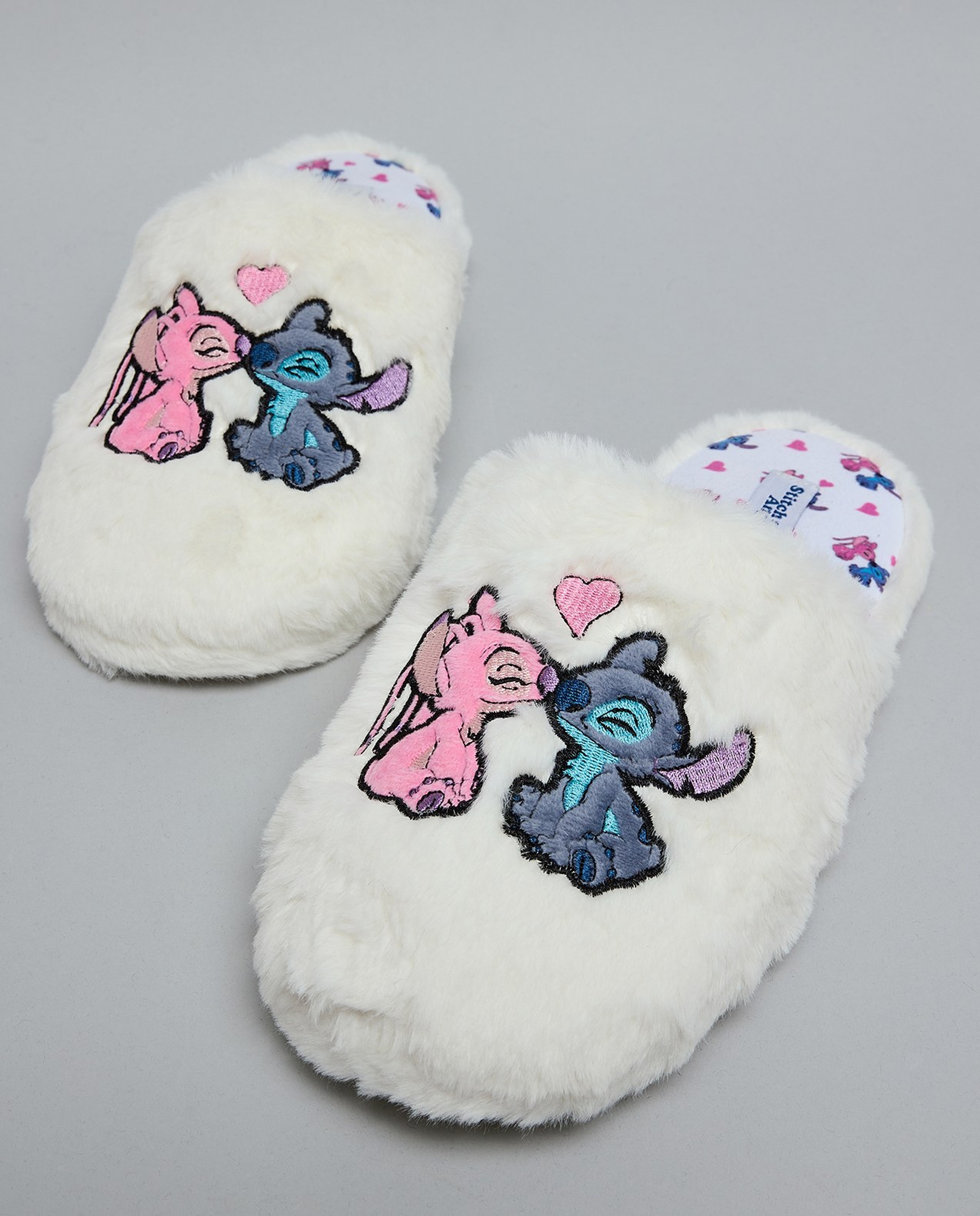 Stitch Embroidered Bedroom Slippers