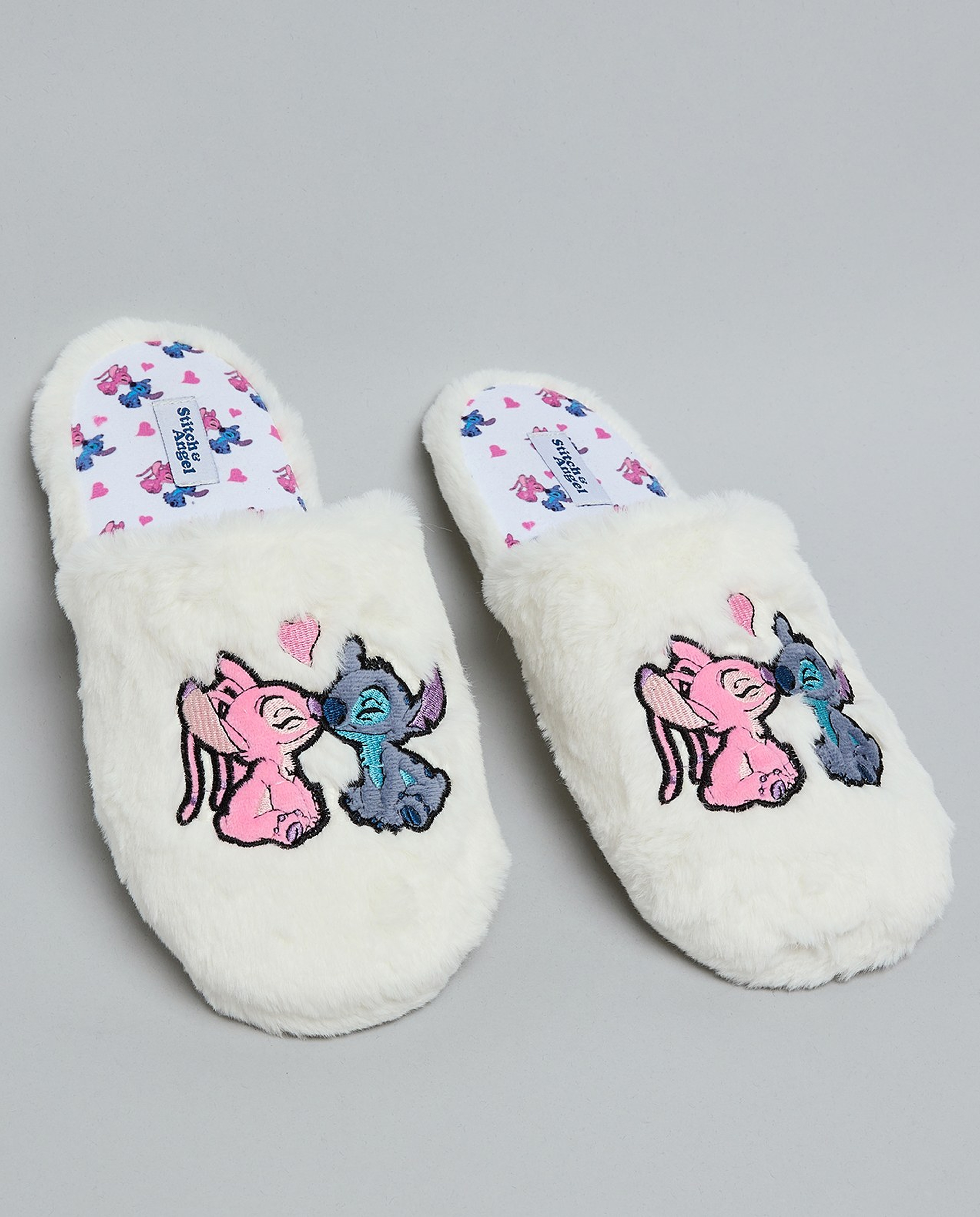 Stitch Embroidered Bedroom Slippers