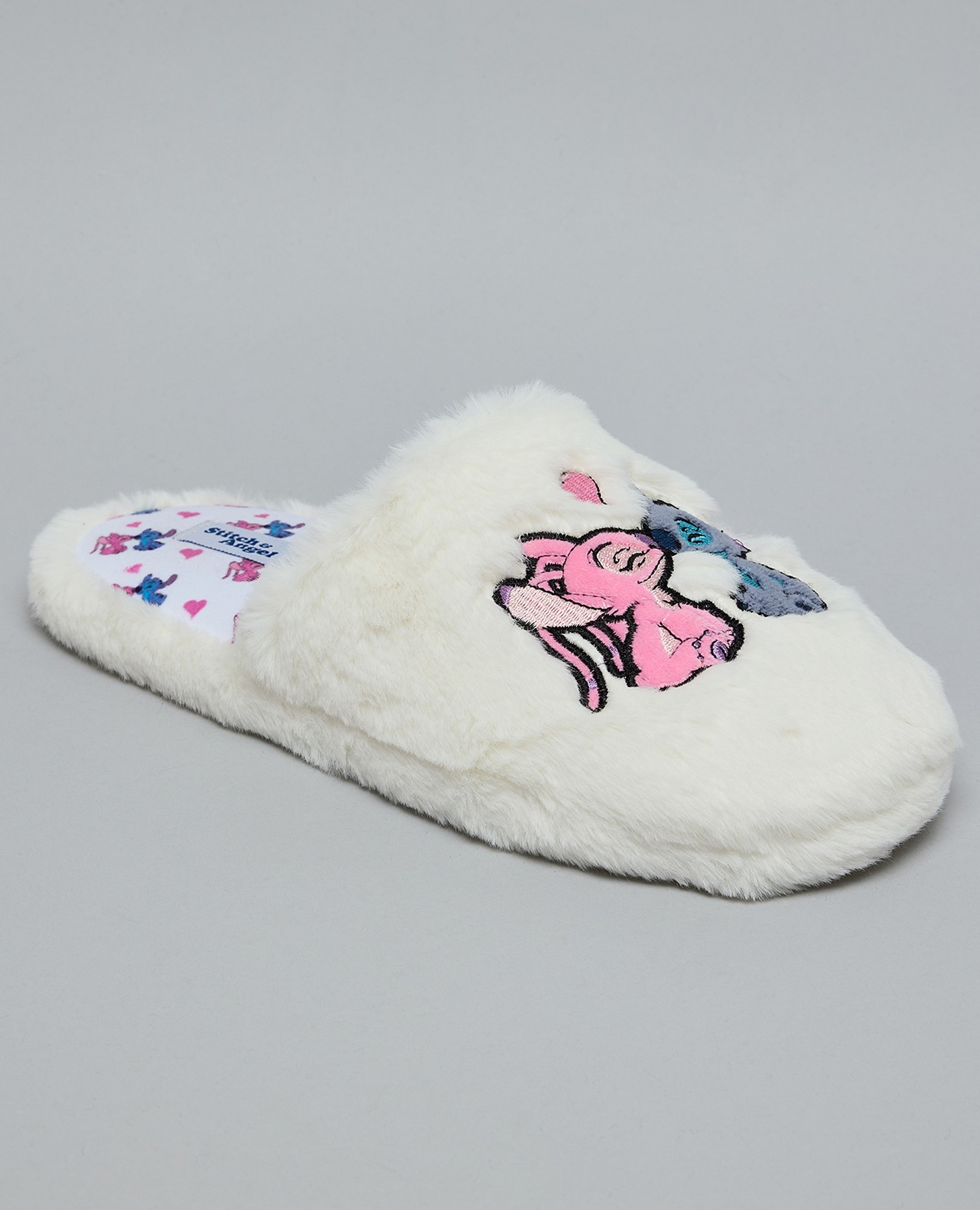 Stitch Embroidered Bedroom Slippers