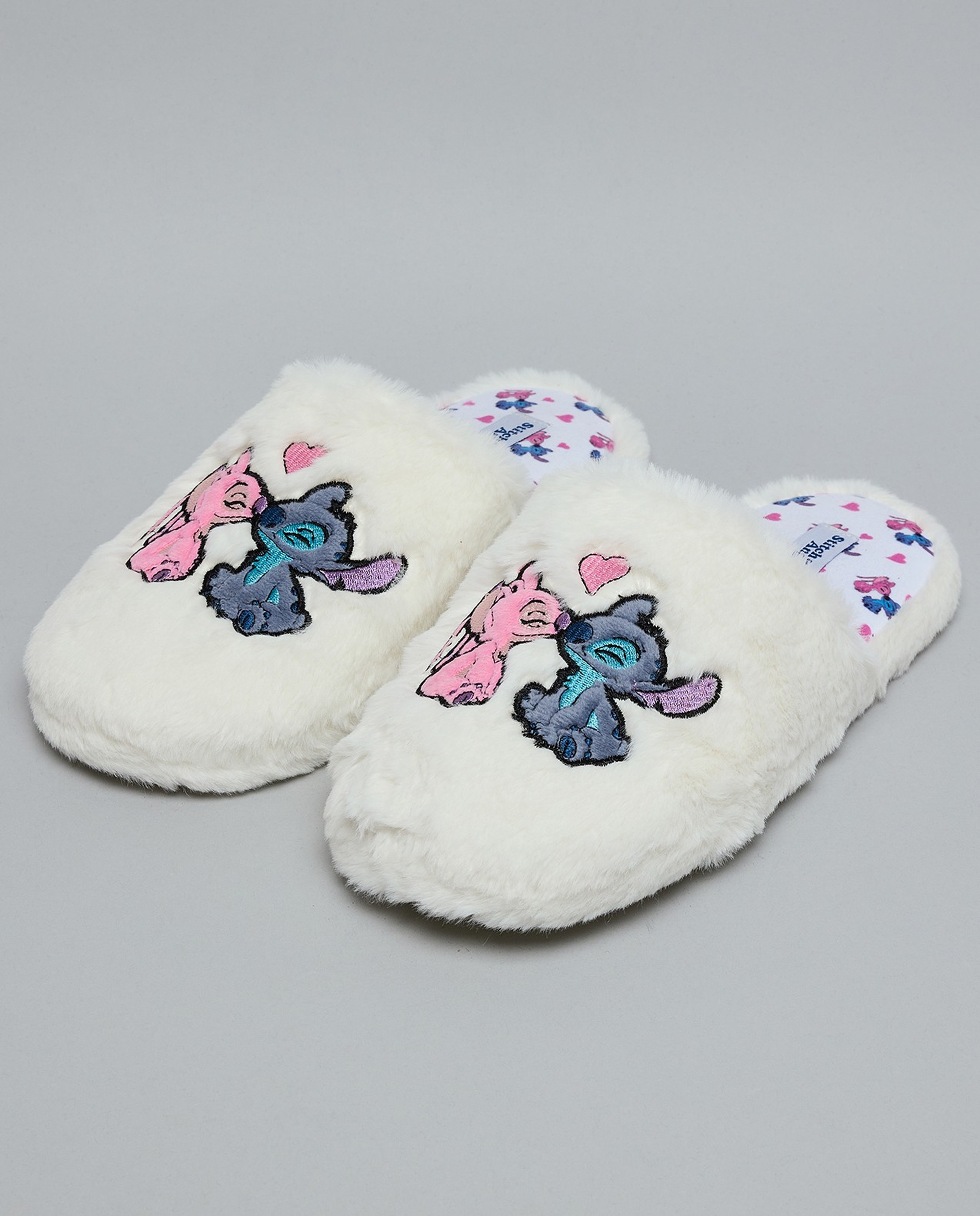 Stitch Embroidered Bedroom Slippers