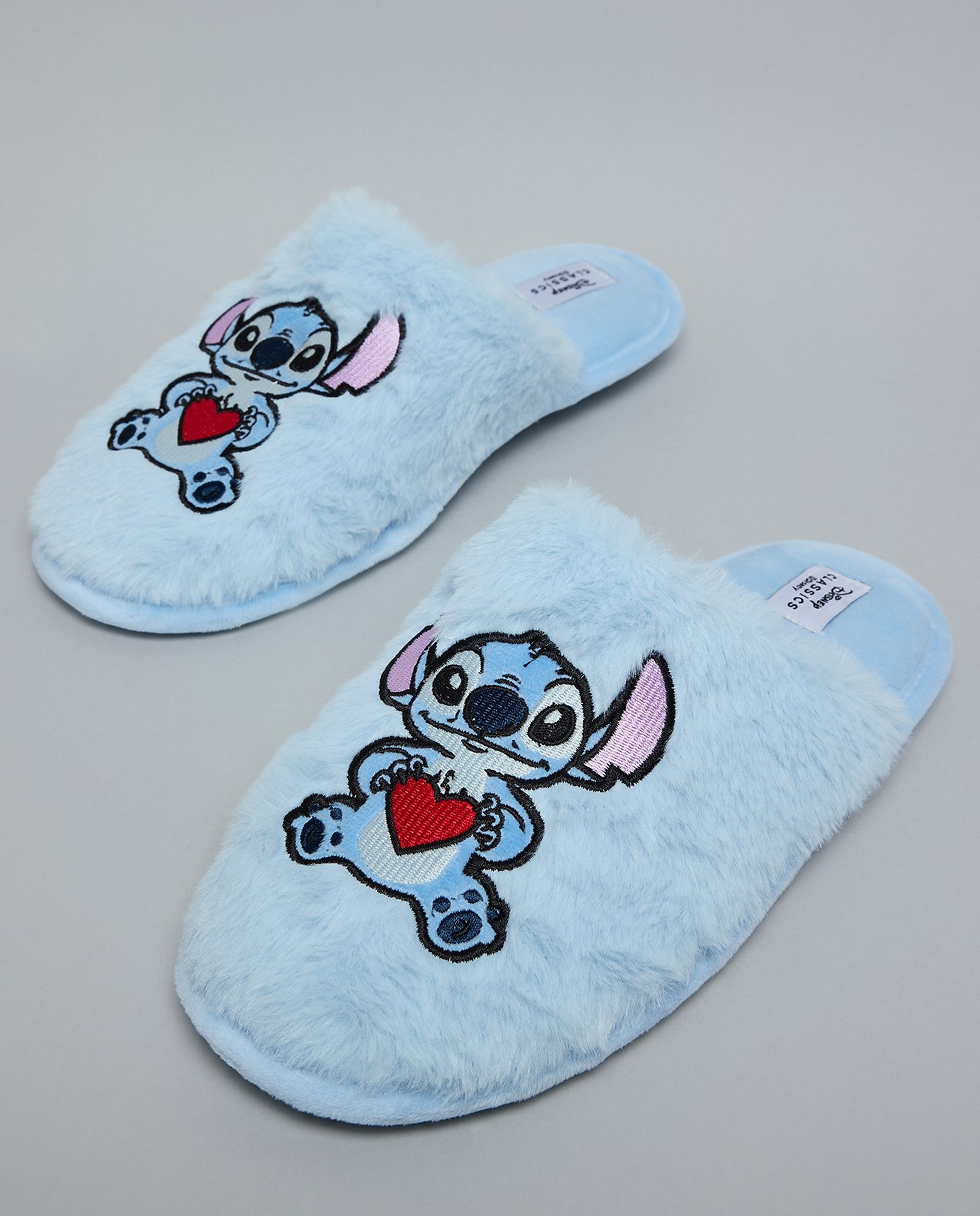Stitch Embroidered Bedroom Slippers