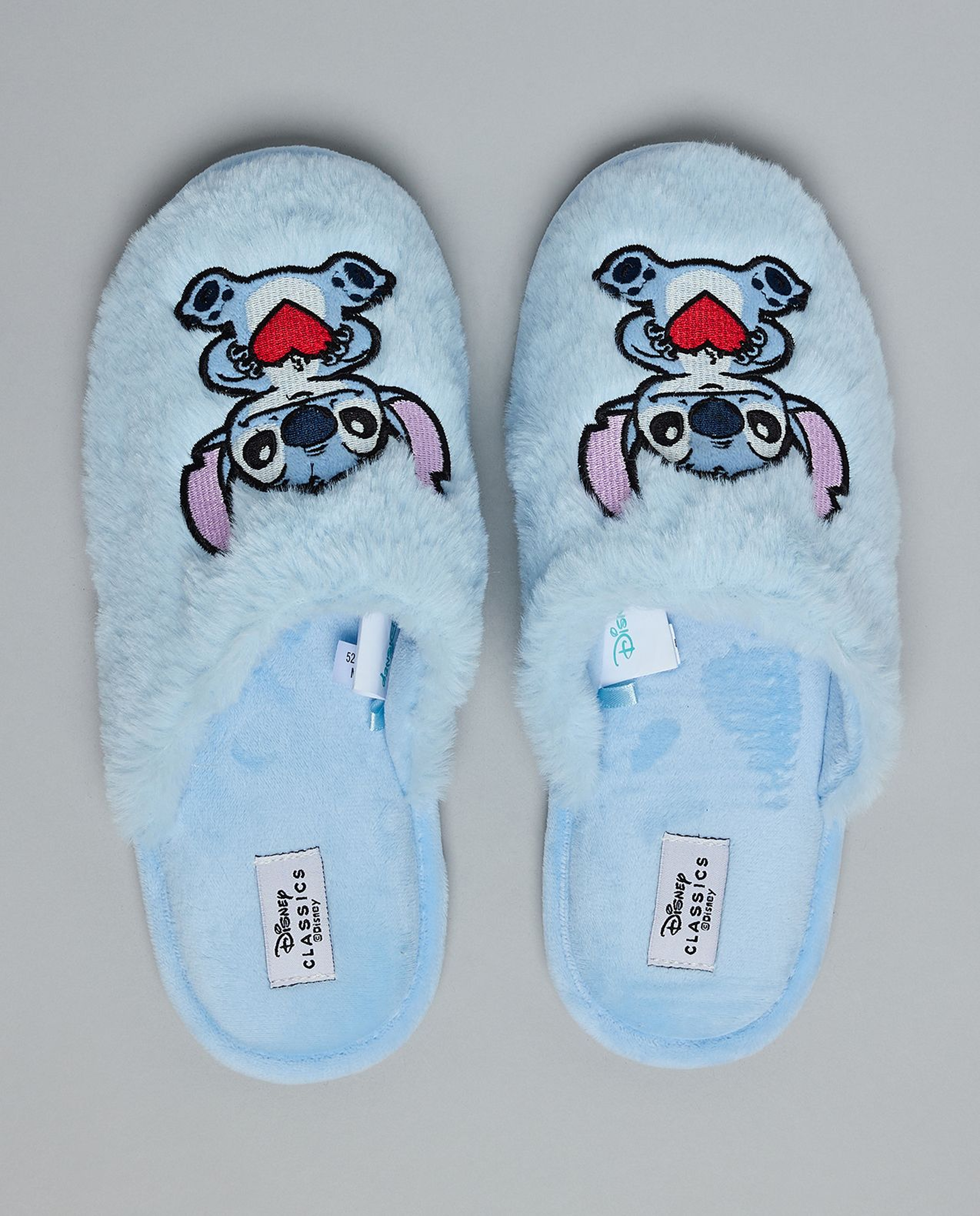 Stitch Embroidered Bedroom Slippers