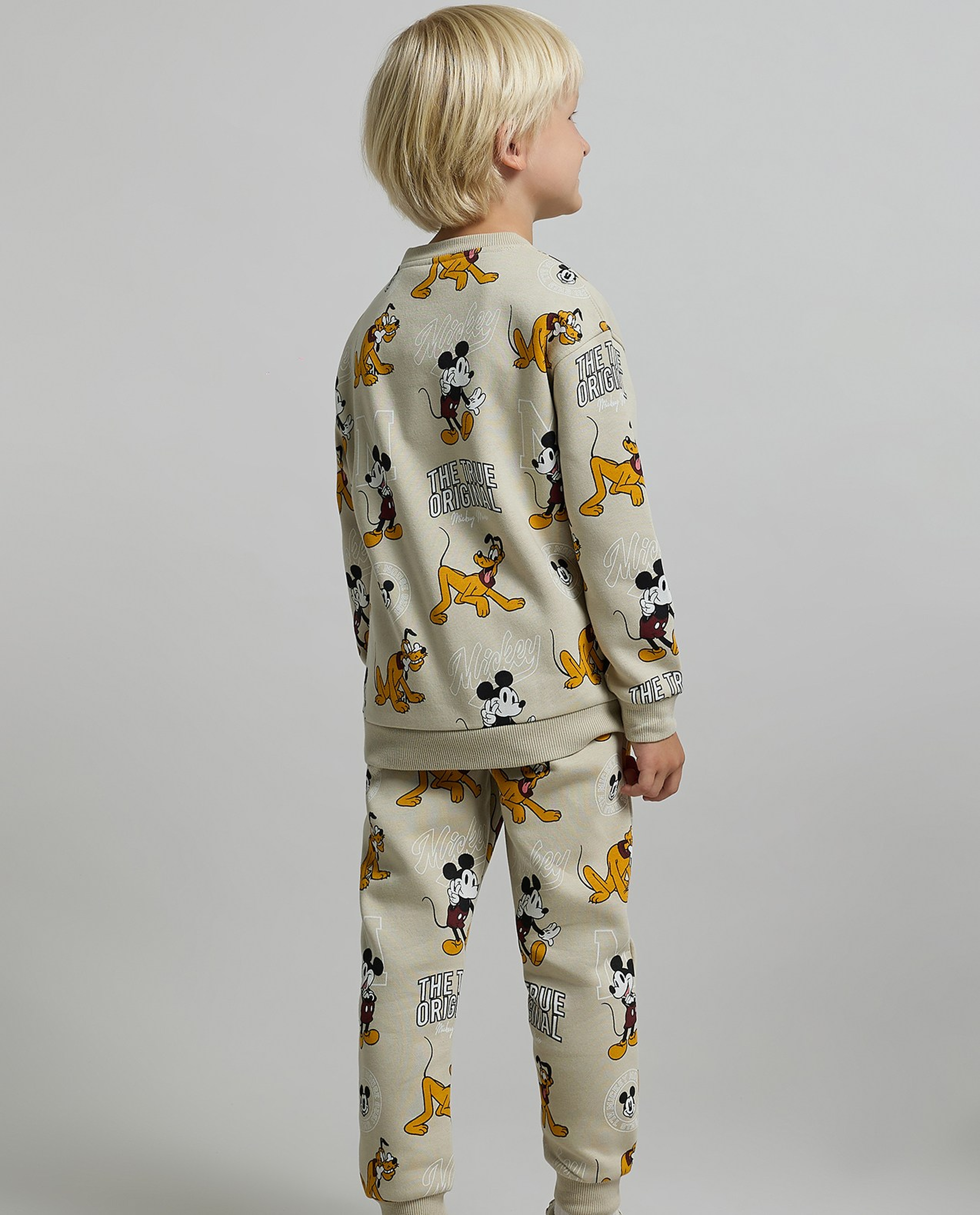 Mickey Mouse Print Clothing Set