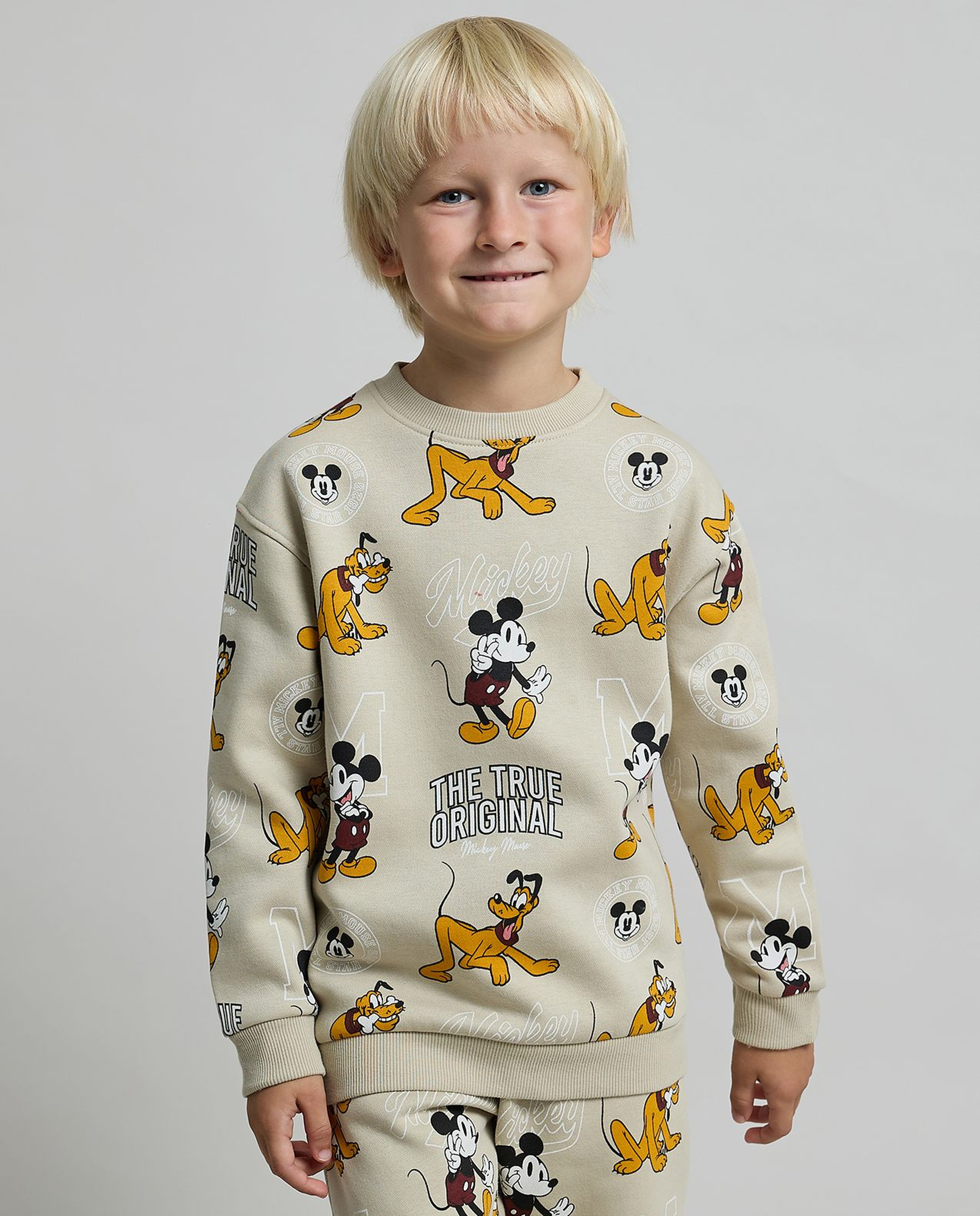 Mickey Mouse Print Clothing Set