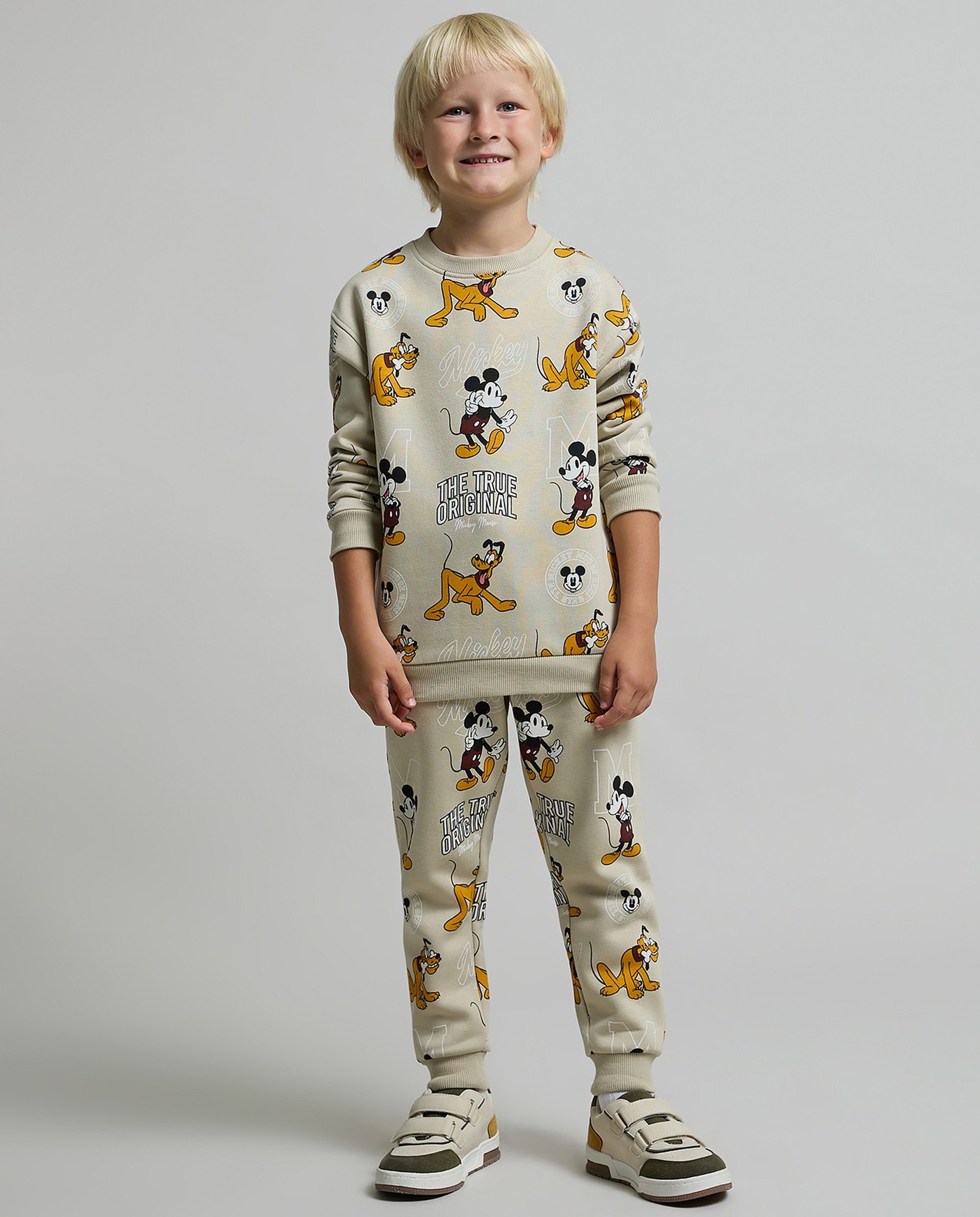 Mickey Mouse Print Clothing Set