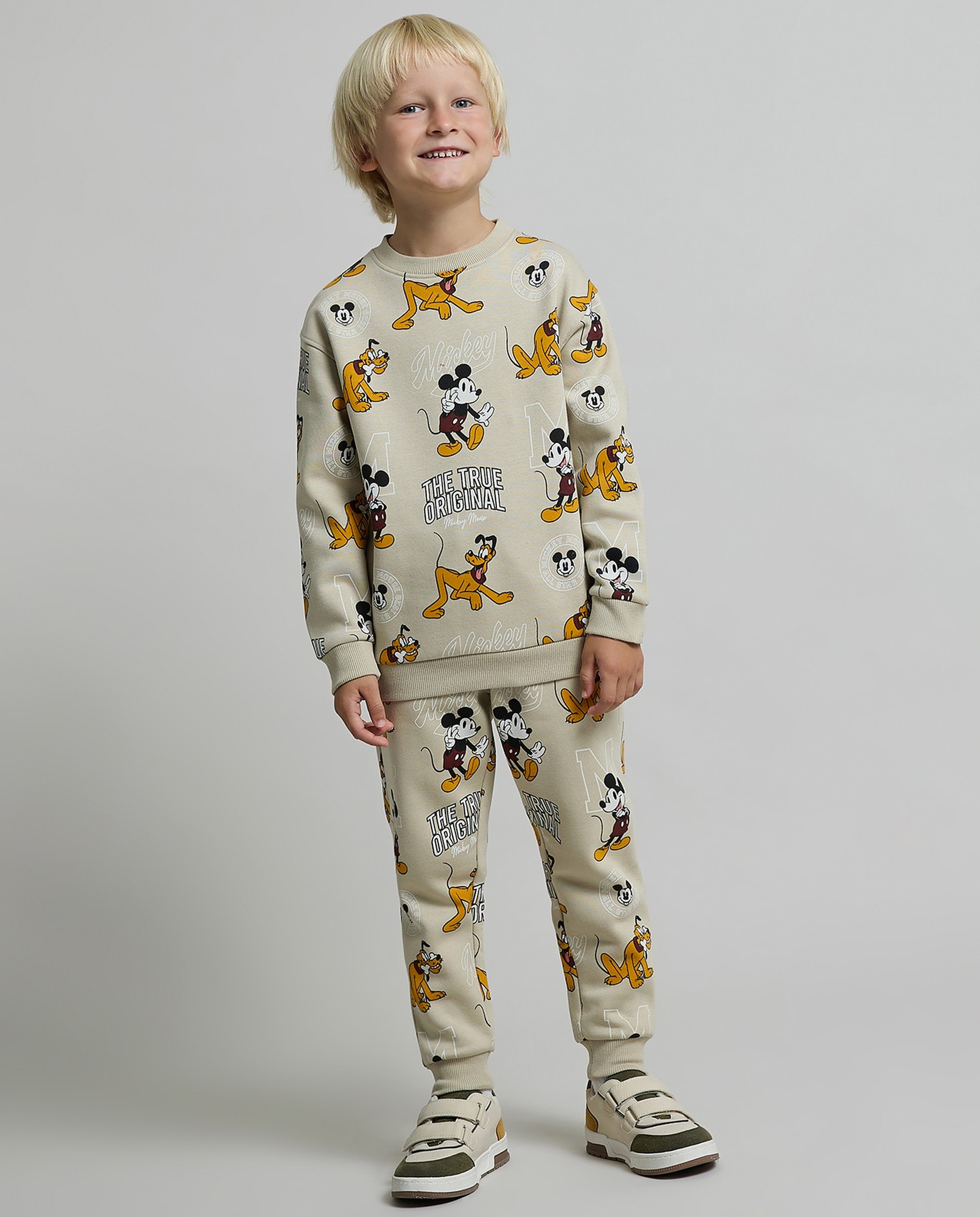 Mickey Mouse Print Clothing Set