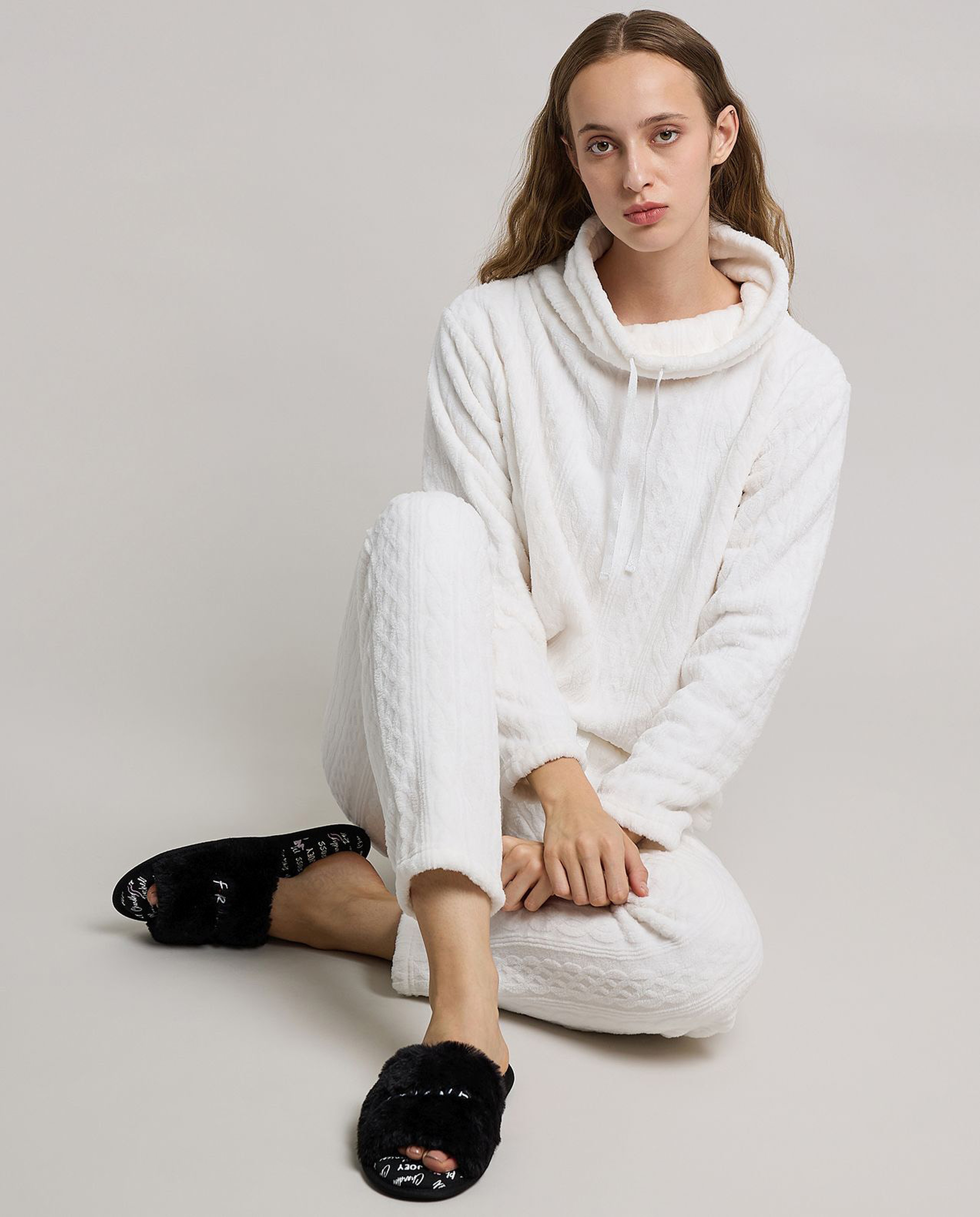 Friends Embroidered Bedroom Slippers