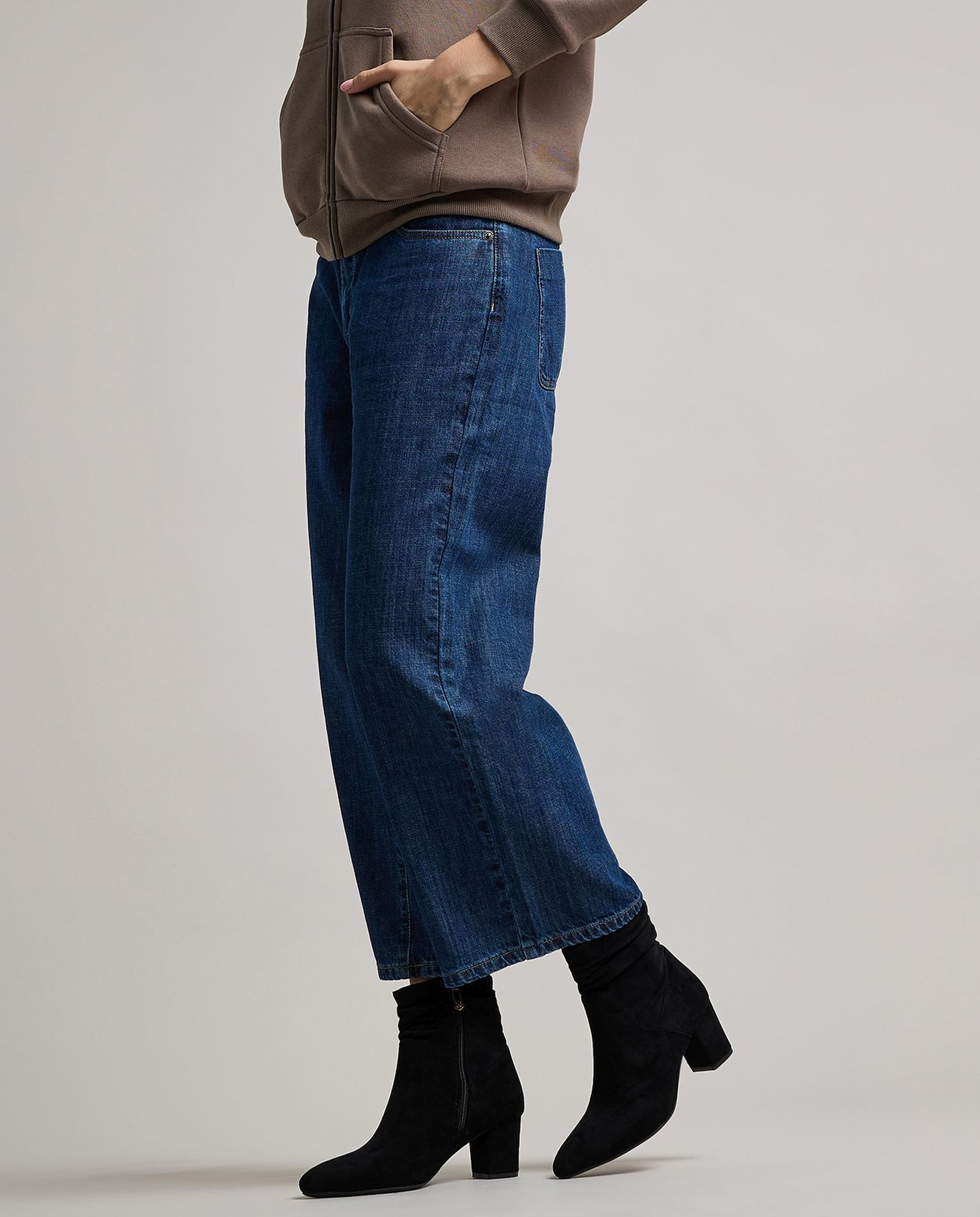 Ruched Heel Ankle Boots