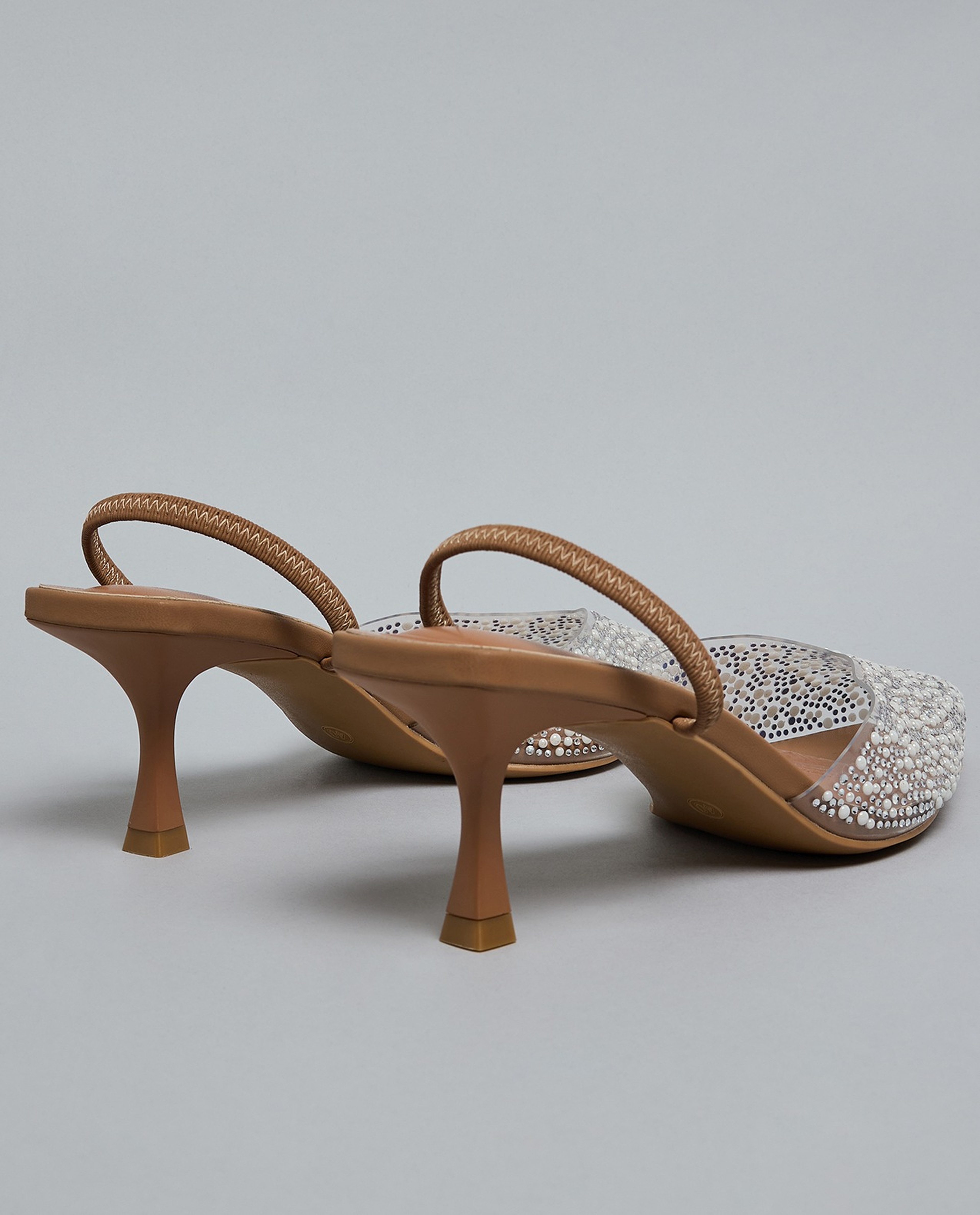 Embellished Slingback Pumps
