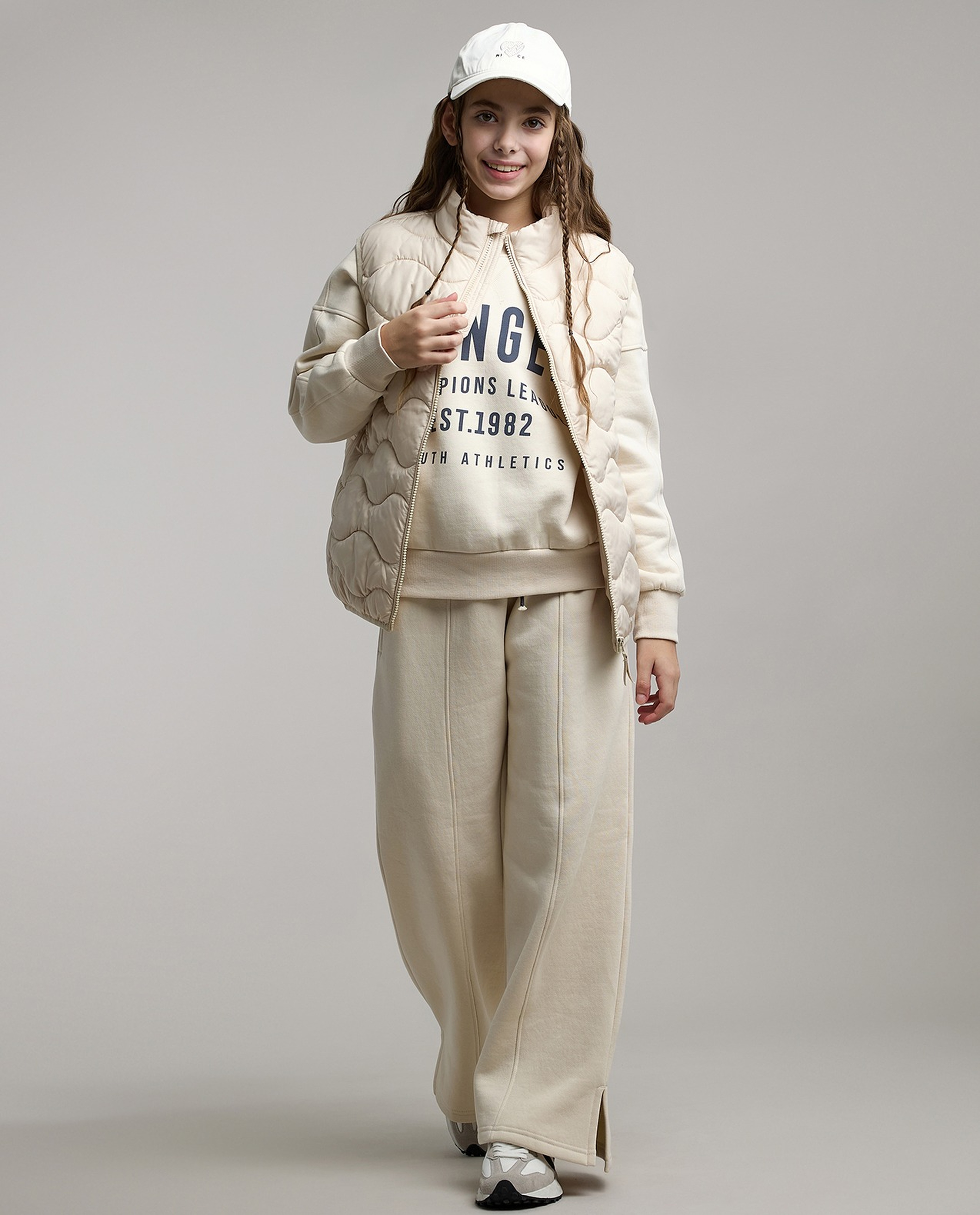 Stitch Print Hooded Clothing Set