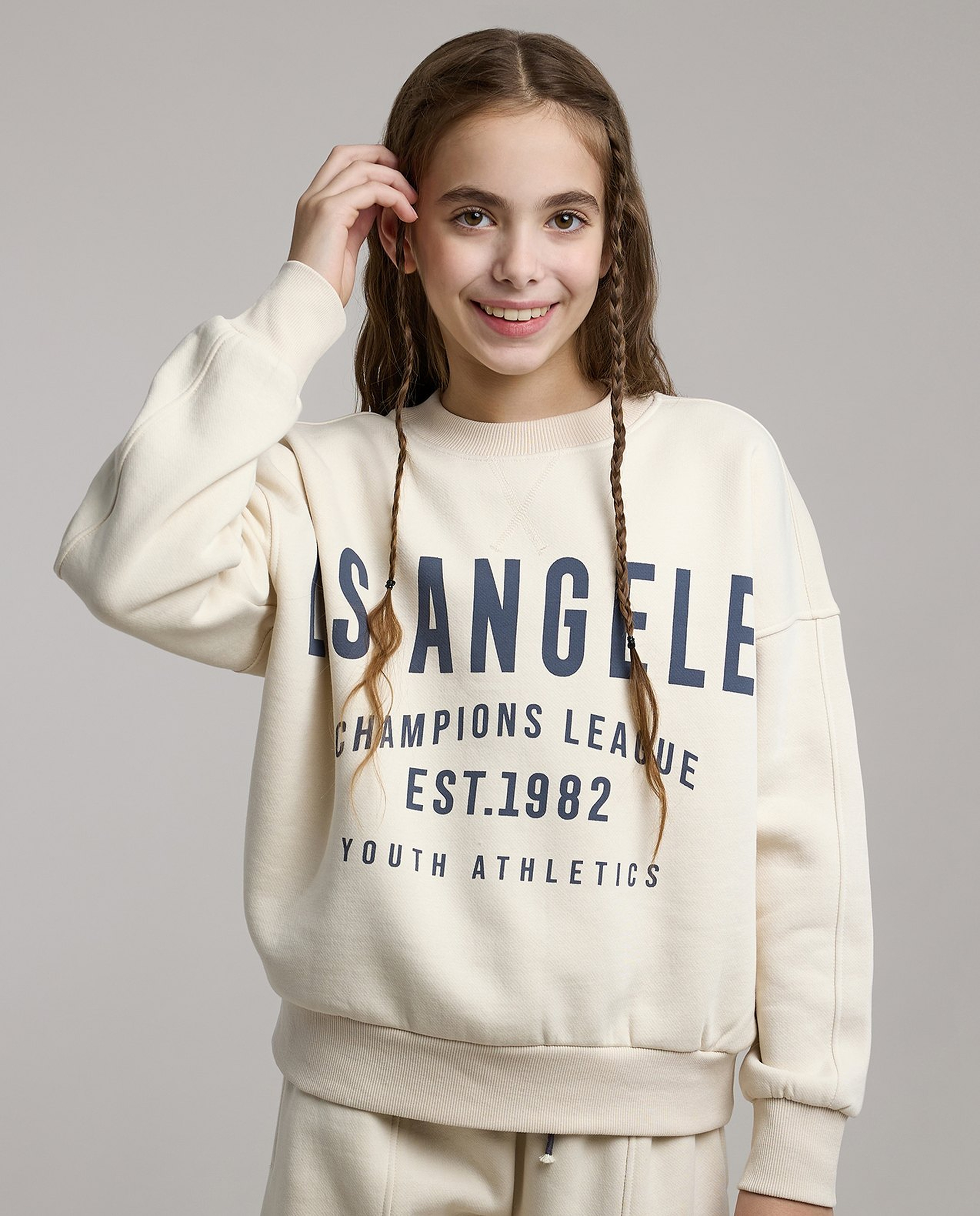 Stitch Print Hooded Clothing Set