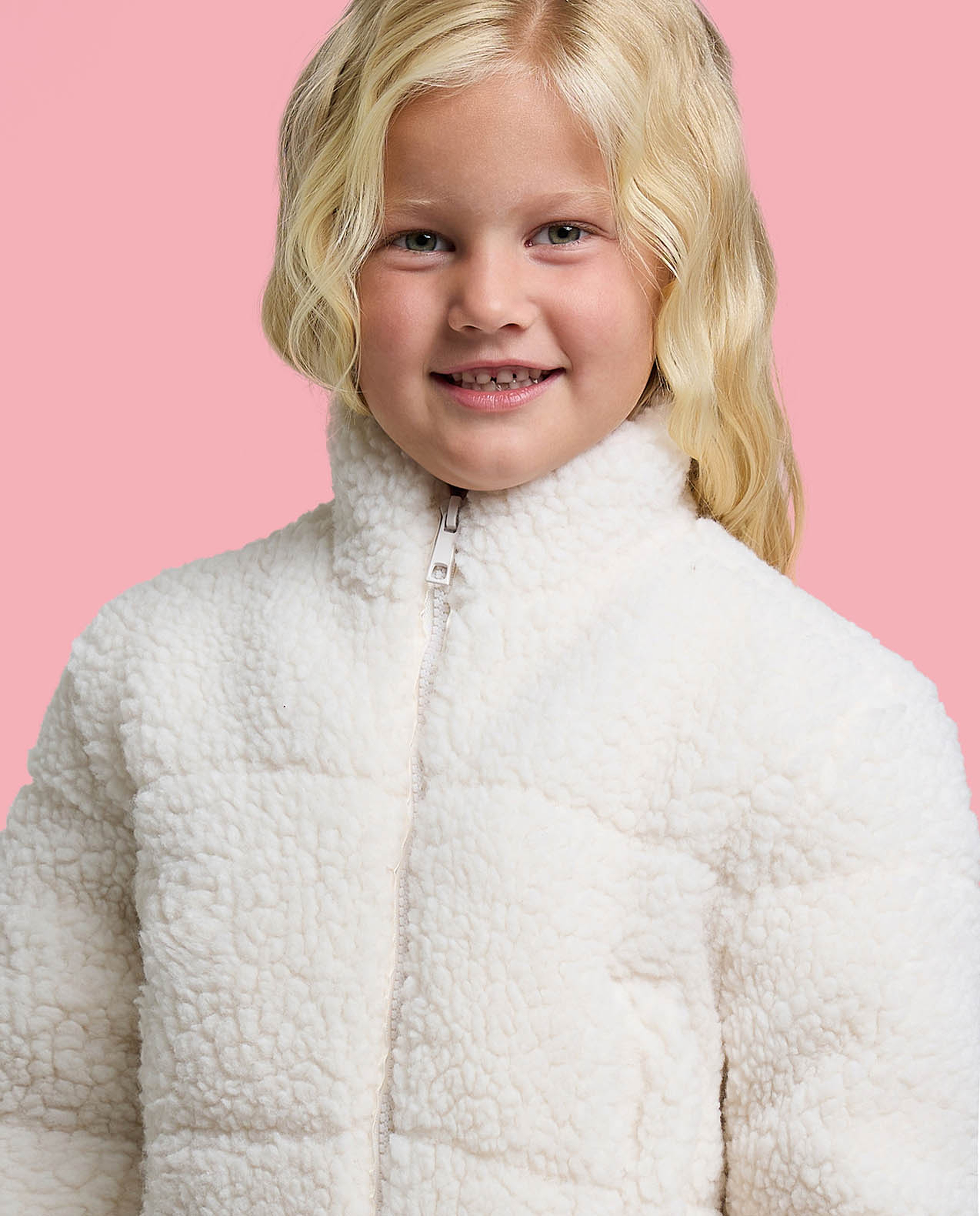 Sherpa Jacket with Zipper Closure