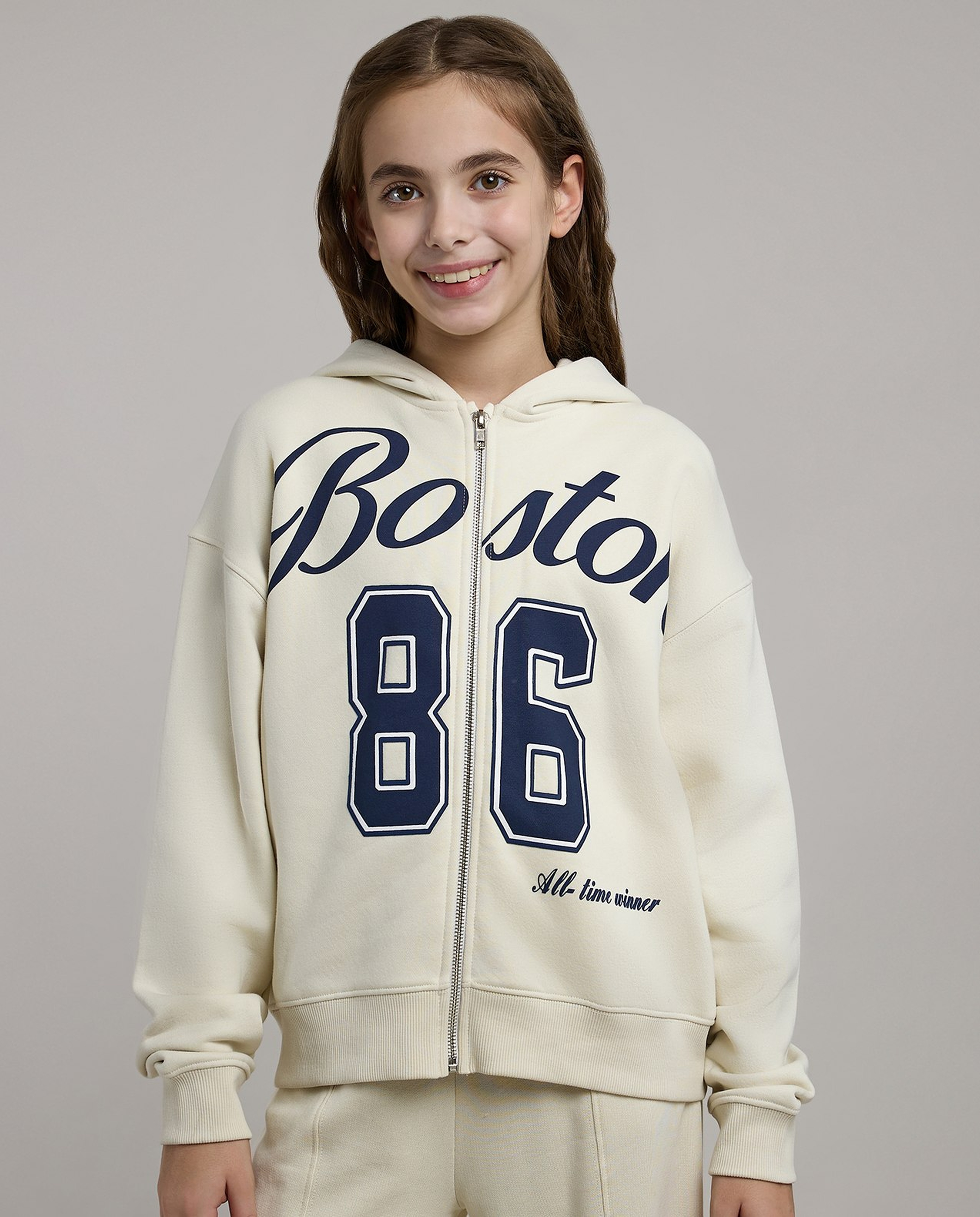 Printed Hooded Clothing Set