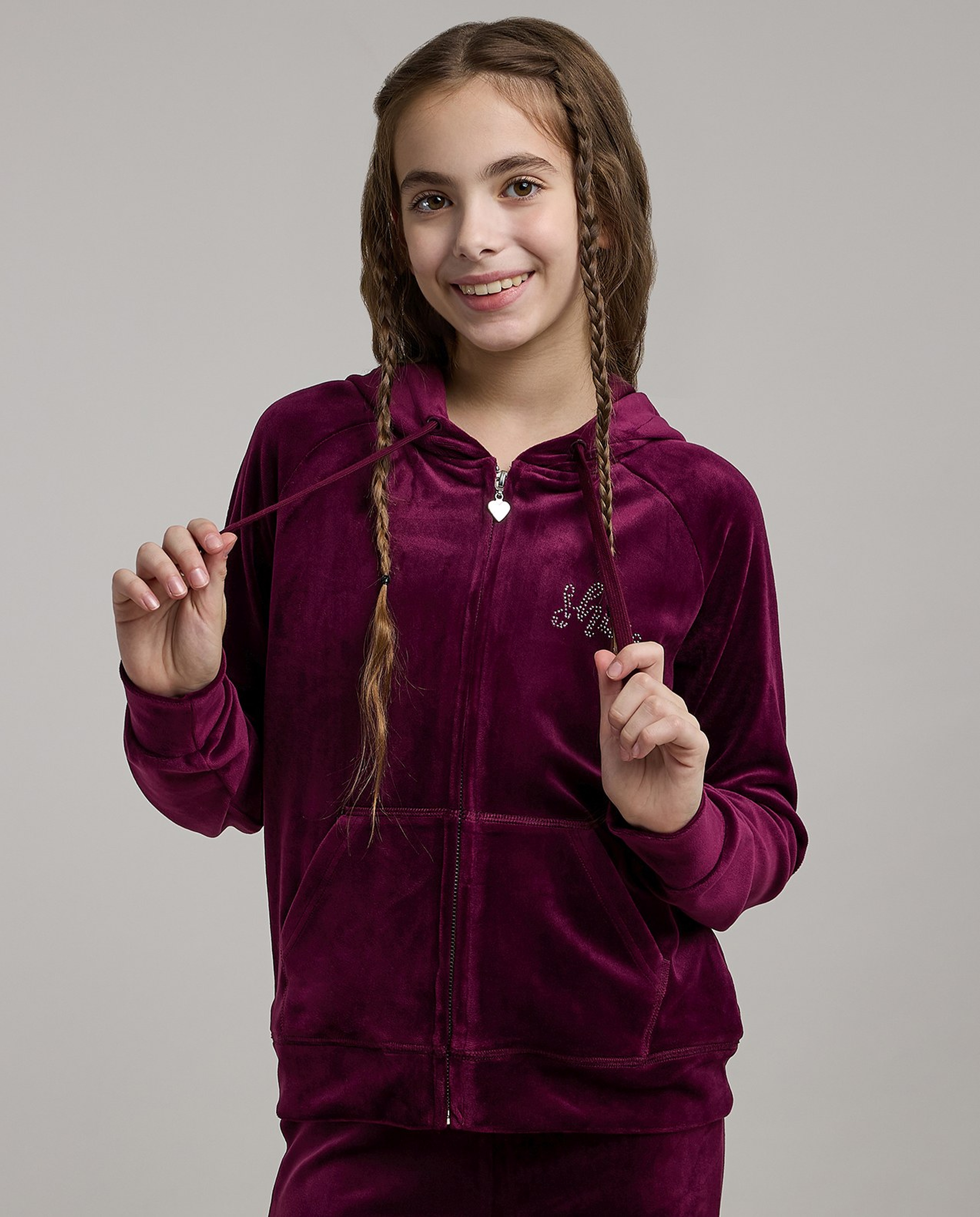 Embellished Hooded Clothing Set