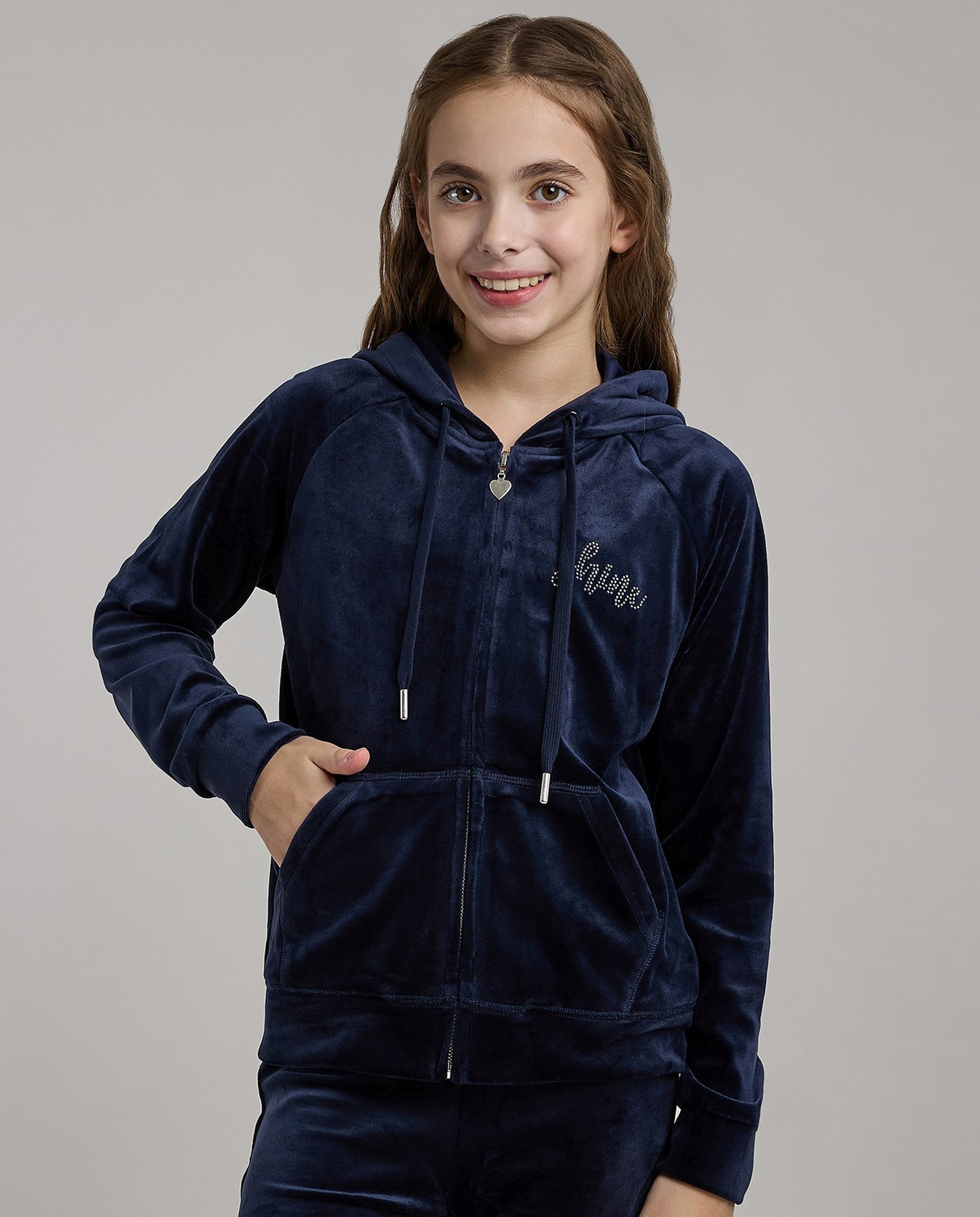 Embellished Hooded Clothing Set