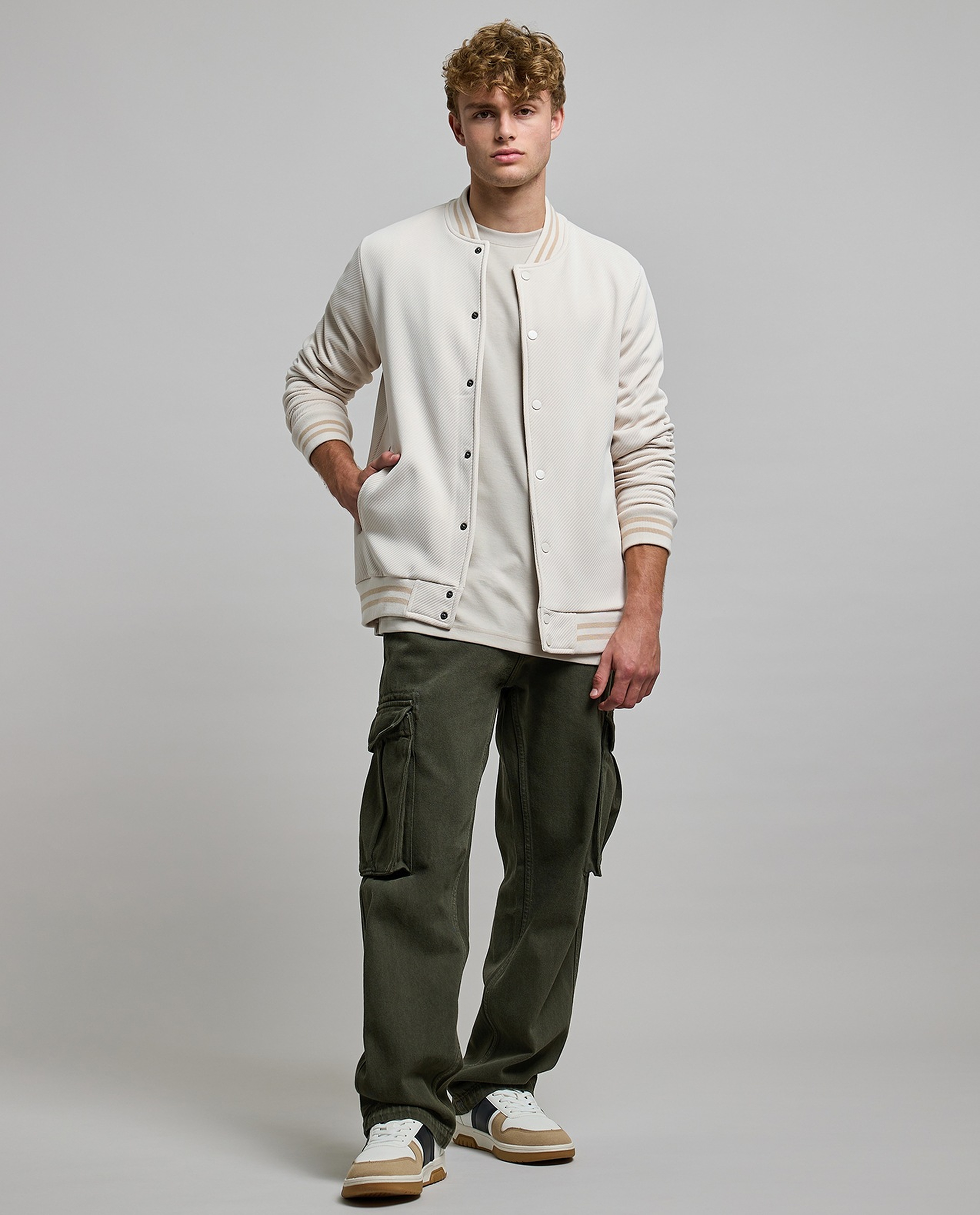 Solid Jacket with Button Closure