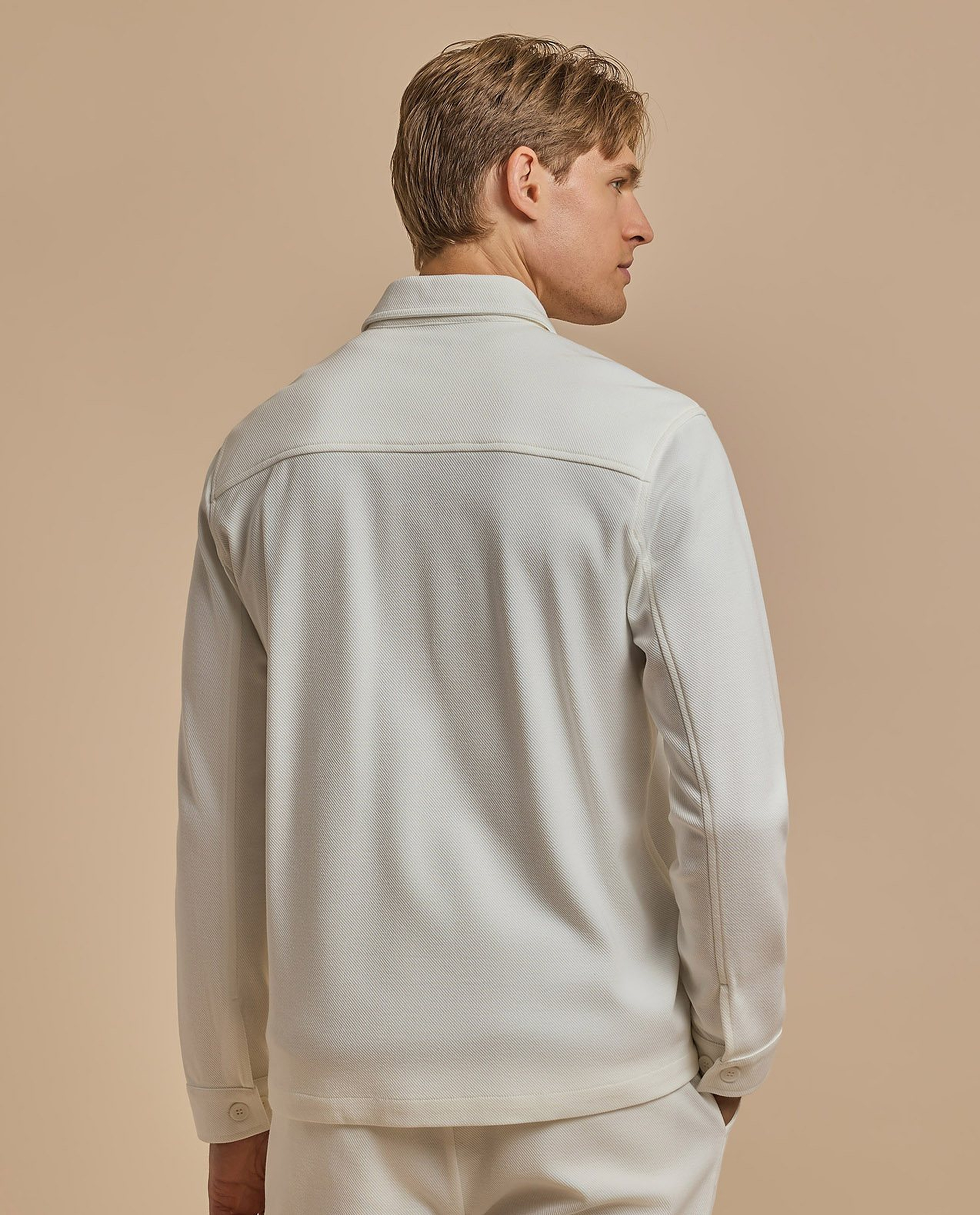 Solid Jacket with Button Closure