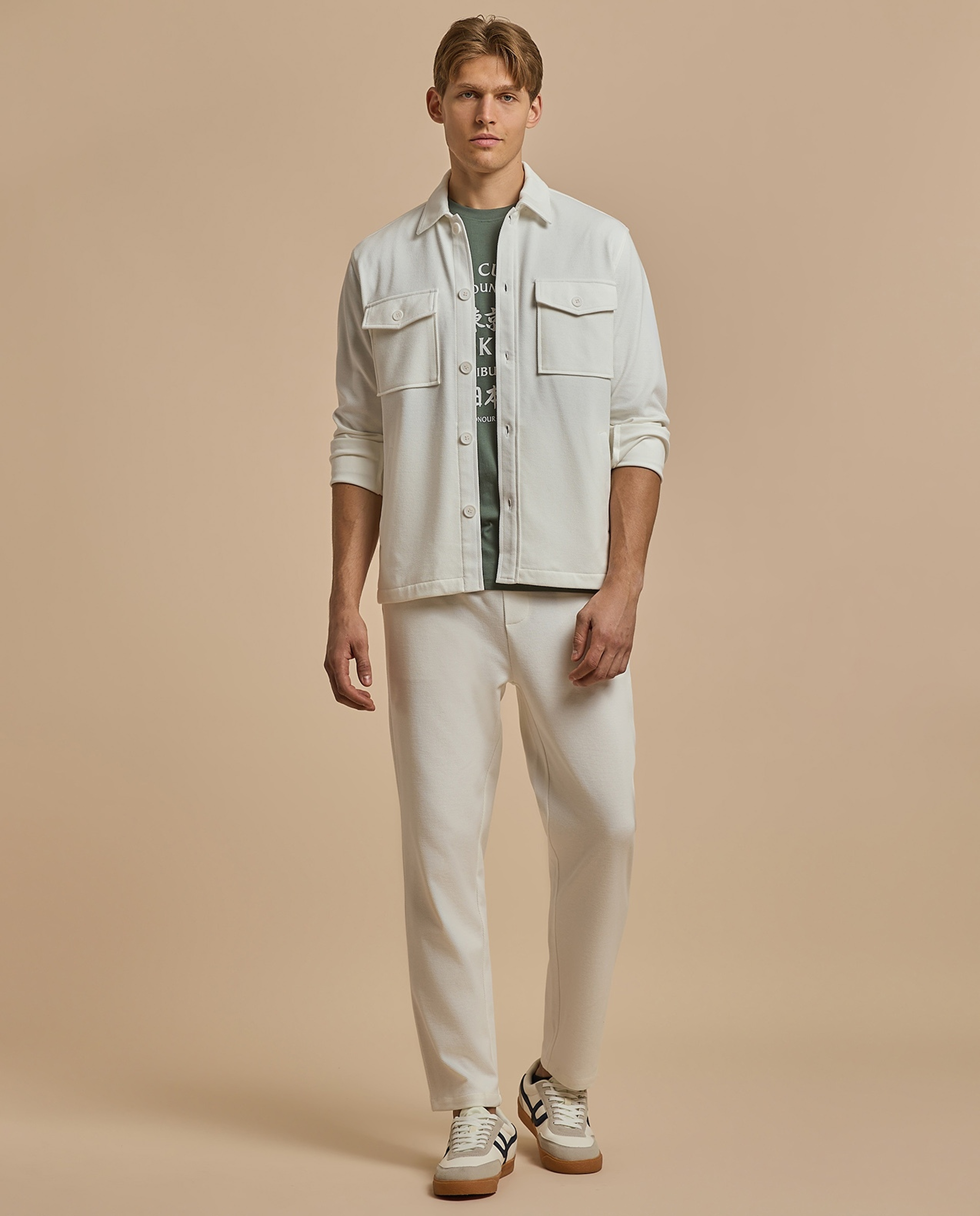 Solid Jacket with Button Closure