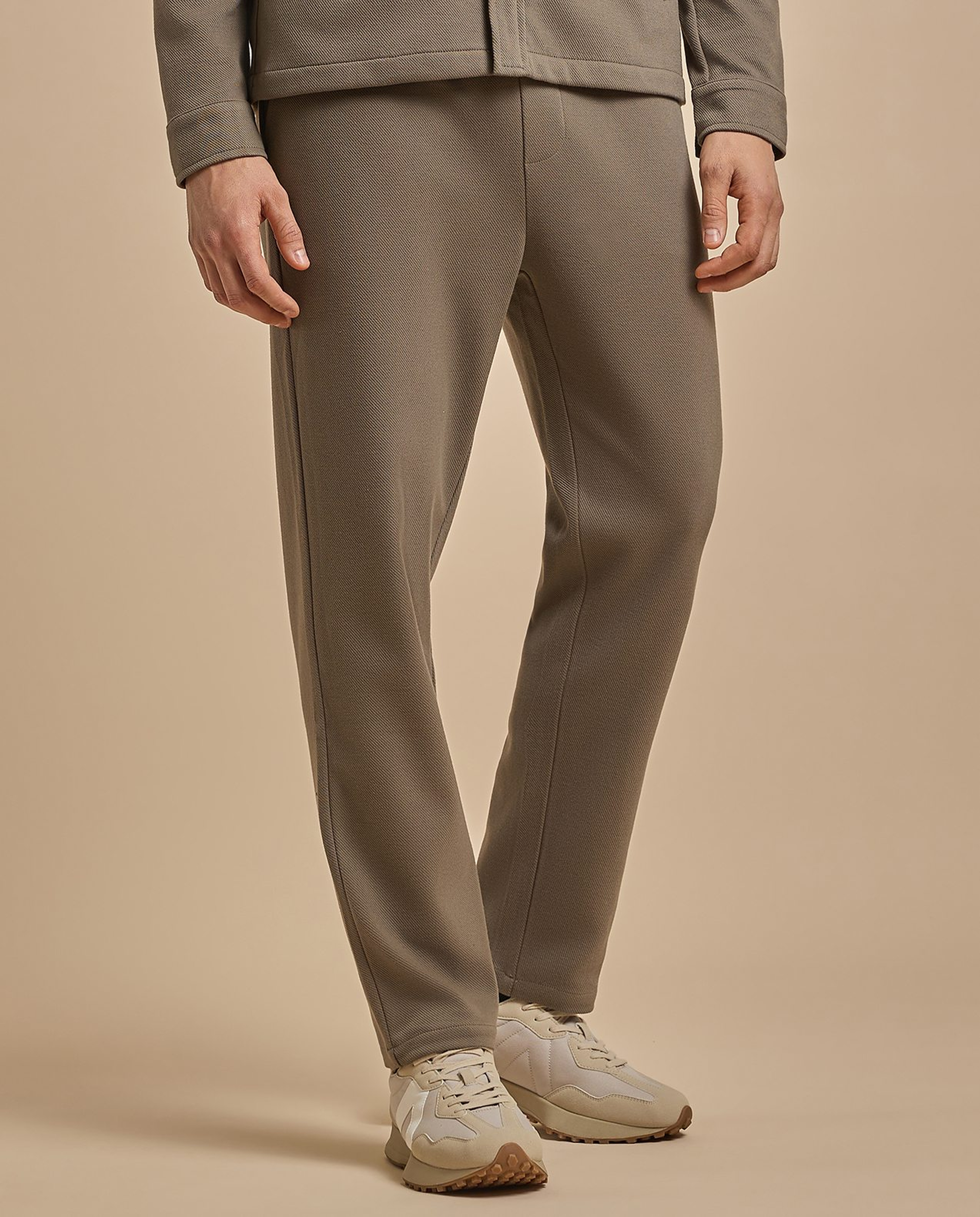Solid Relaxed Fit Trousers with Button Closure