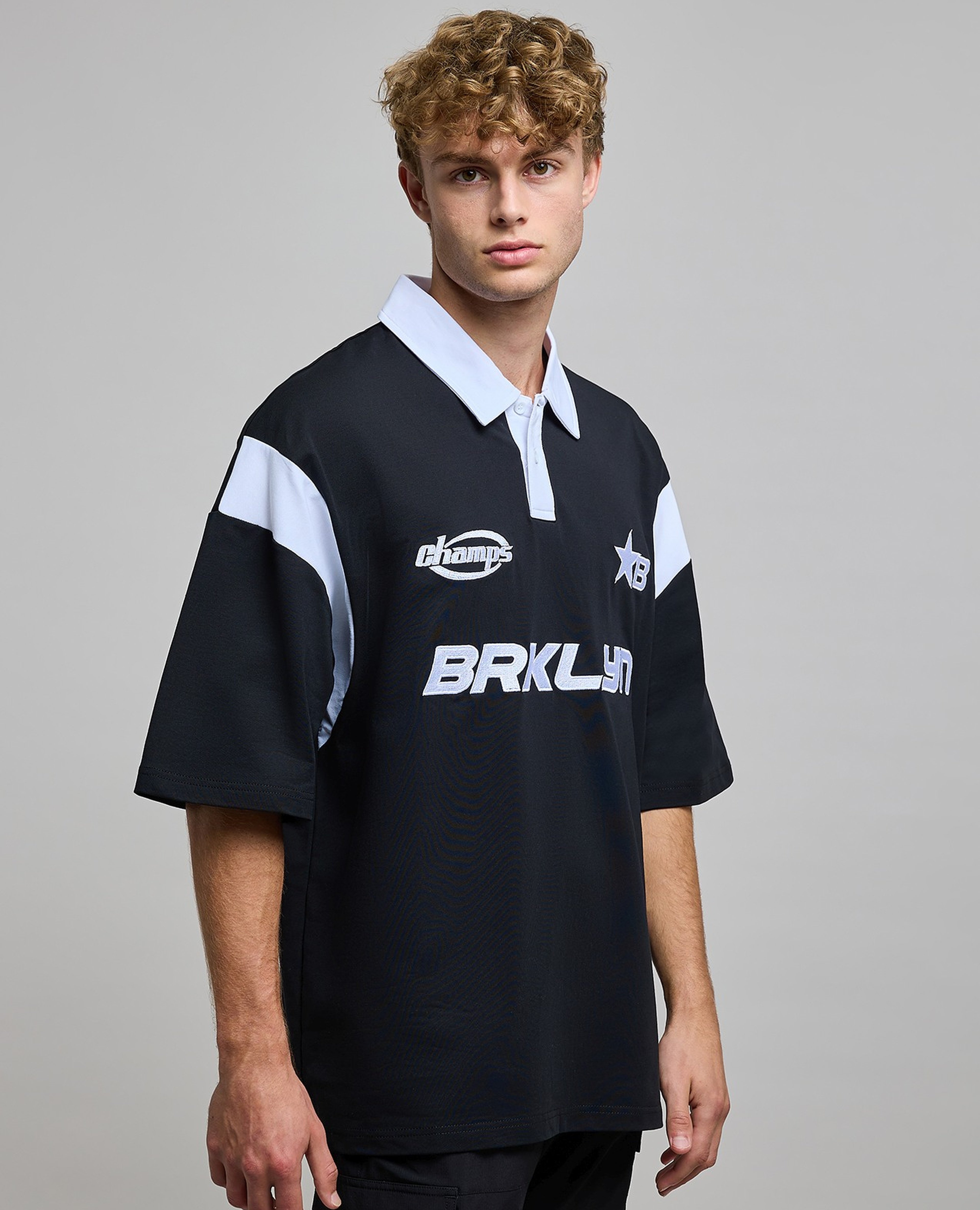 Embroidered Polo T-Shirt with Short Sleeves