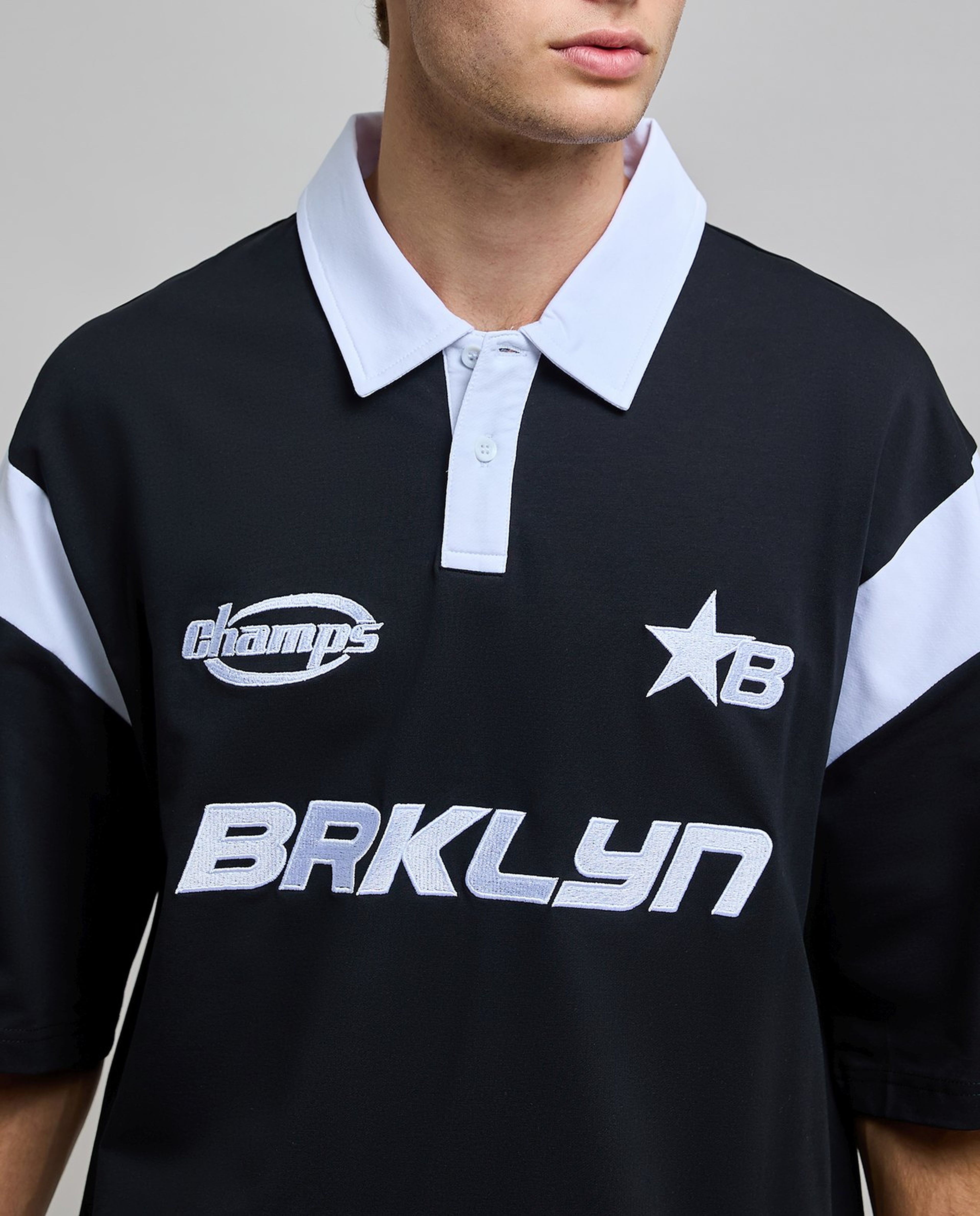 Embroidered Polo T-Shirt with Short Sleeves