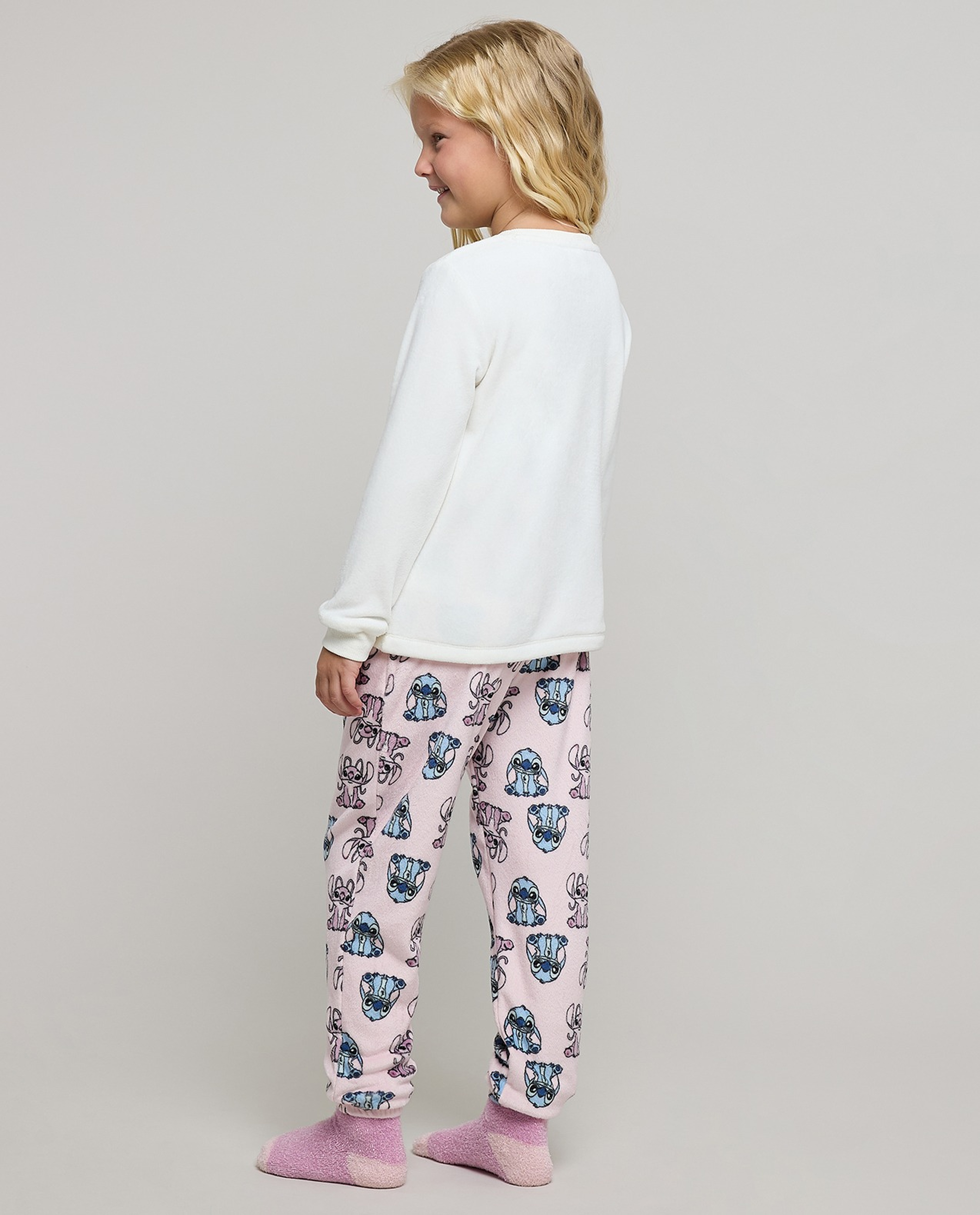Stitch & Angel Embroidered Pyjama Set