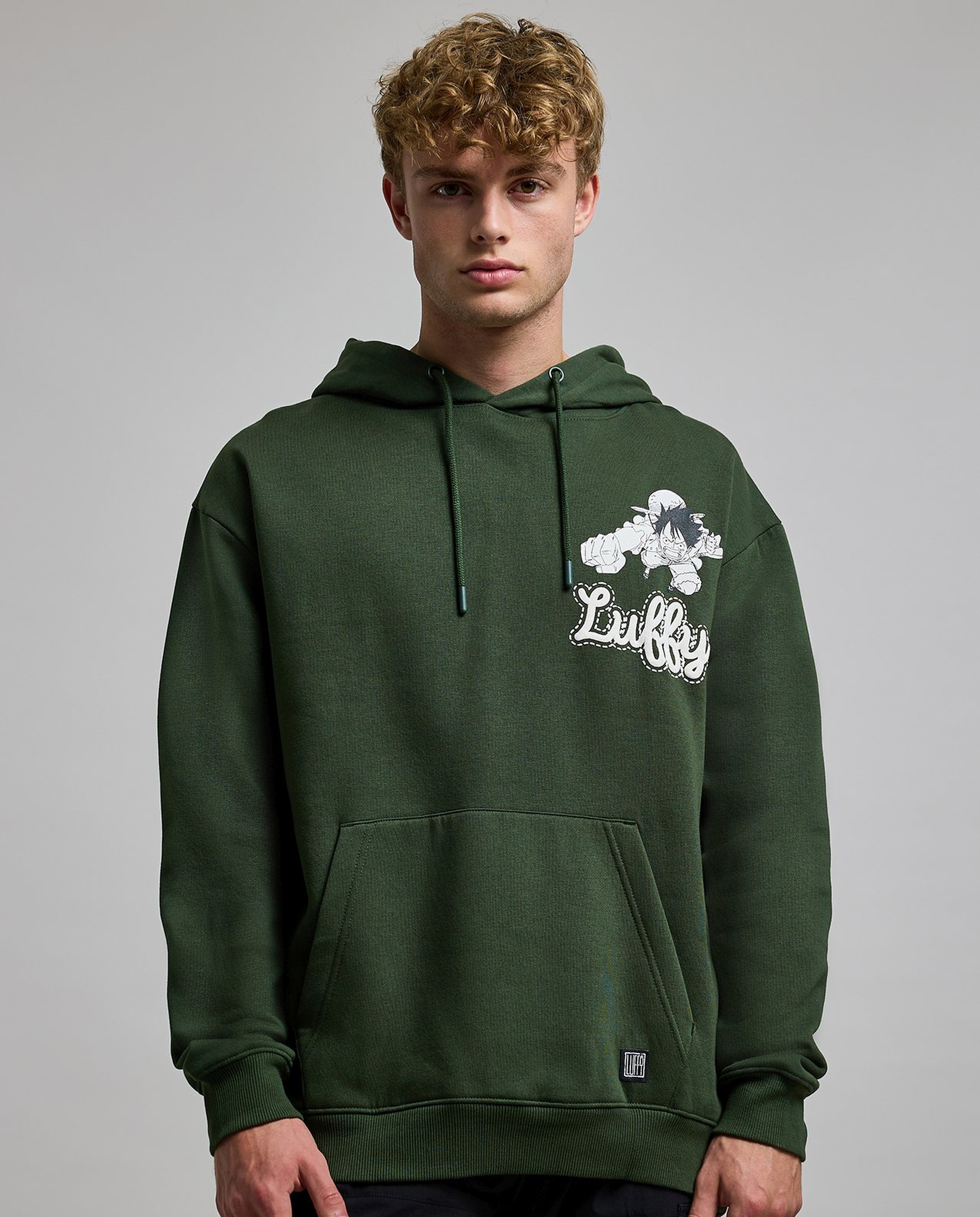 Printed Hoodie with Long Sleeves