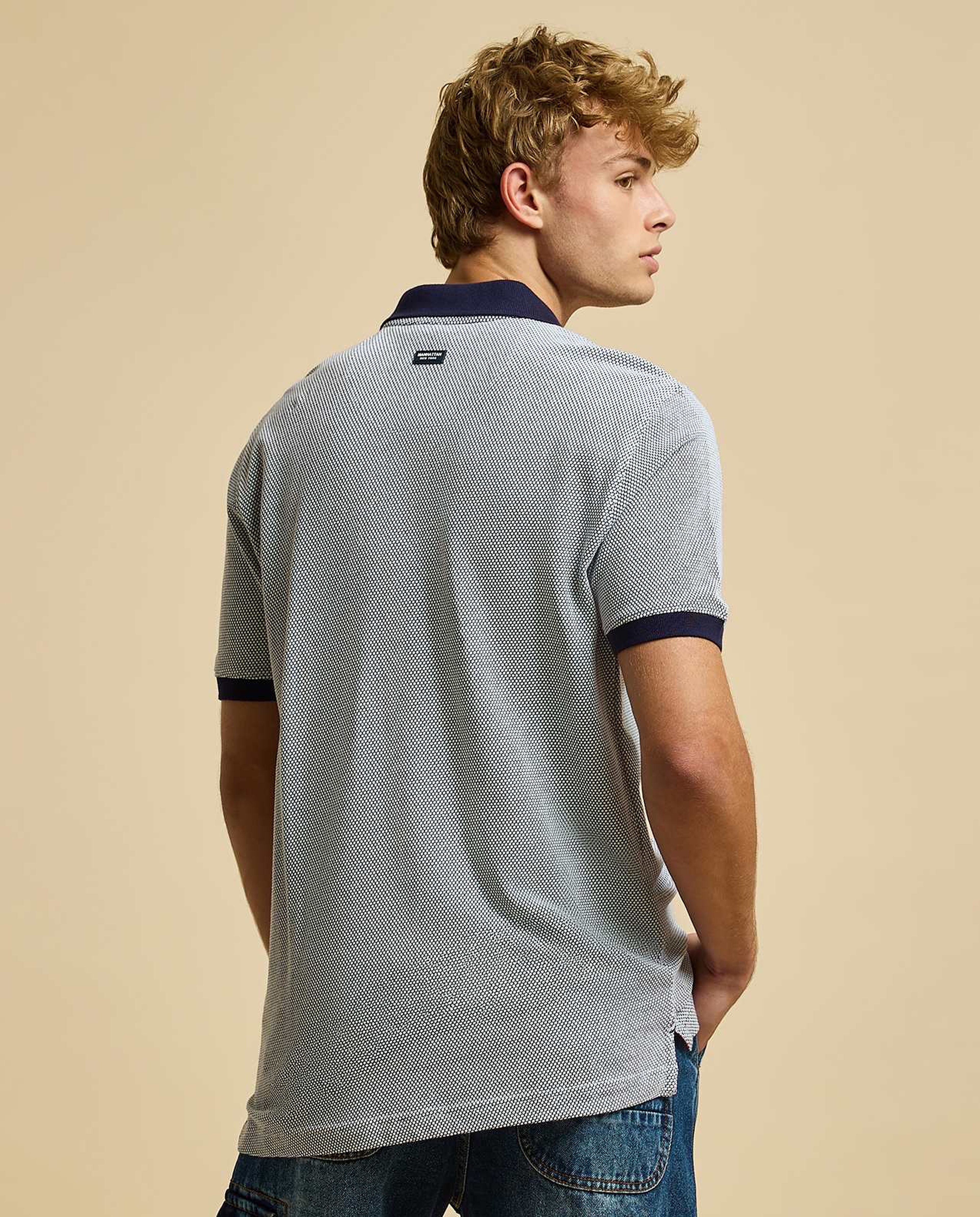 Embroidered Polo T-Shirt with Short Sleeves