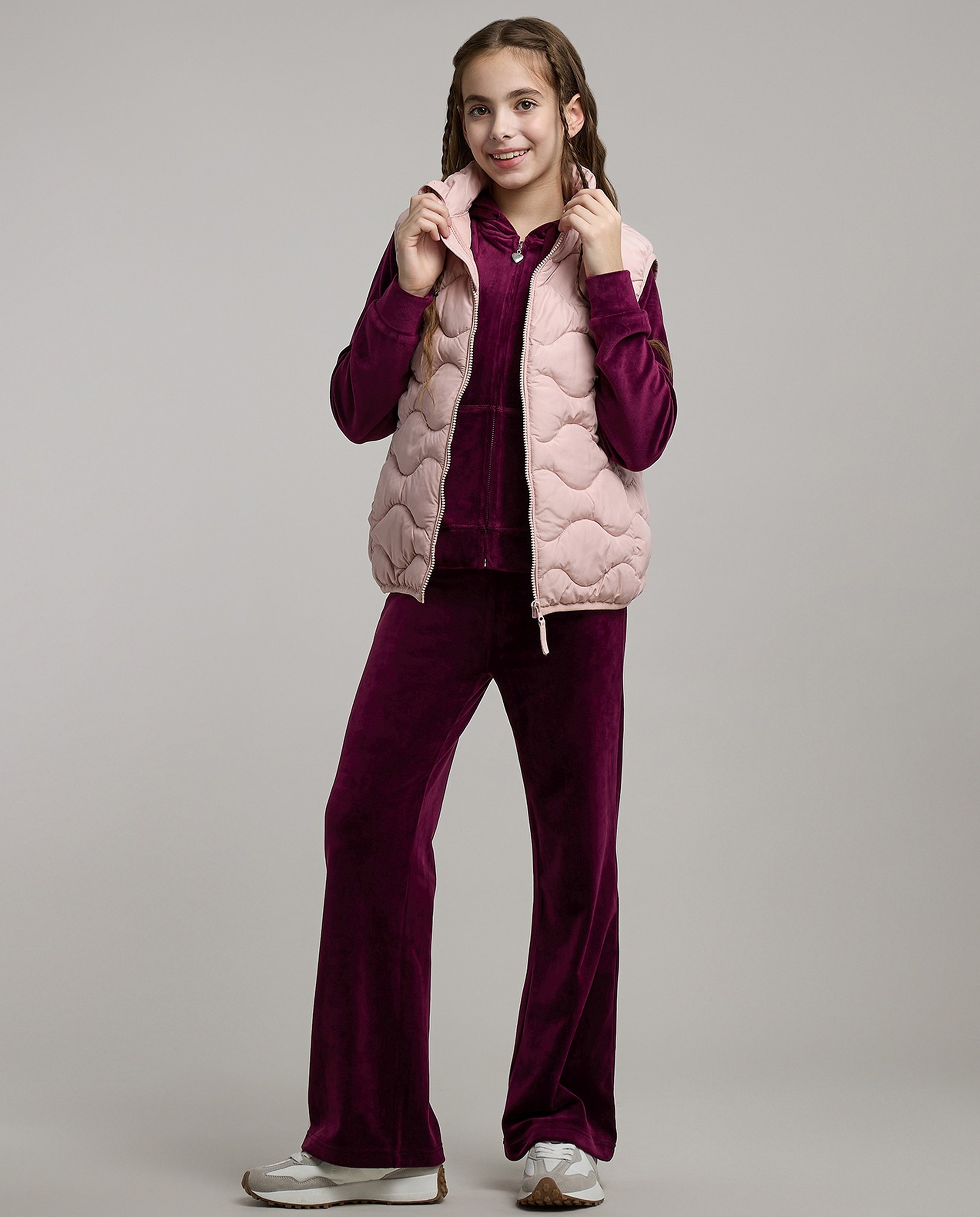 Quilted Gilet with Zipper Closure