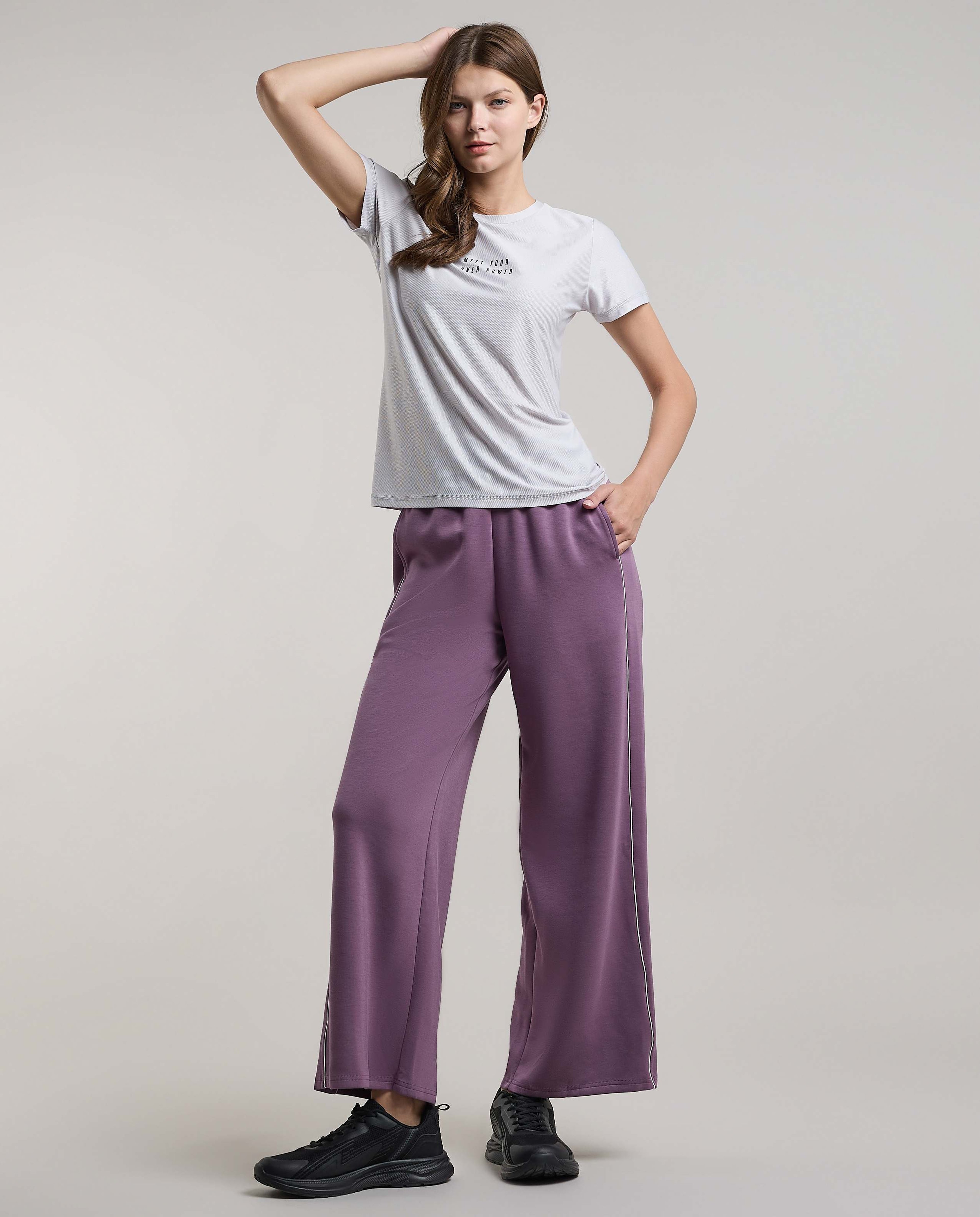 Printed Active T-Shirt with Crew Neck and Short Sleeves