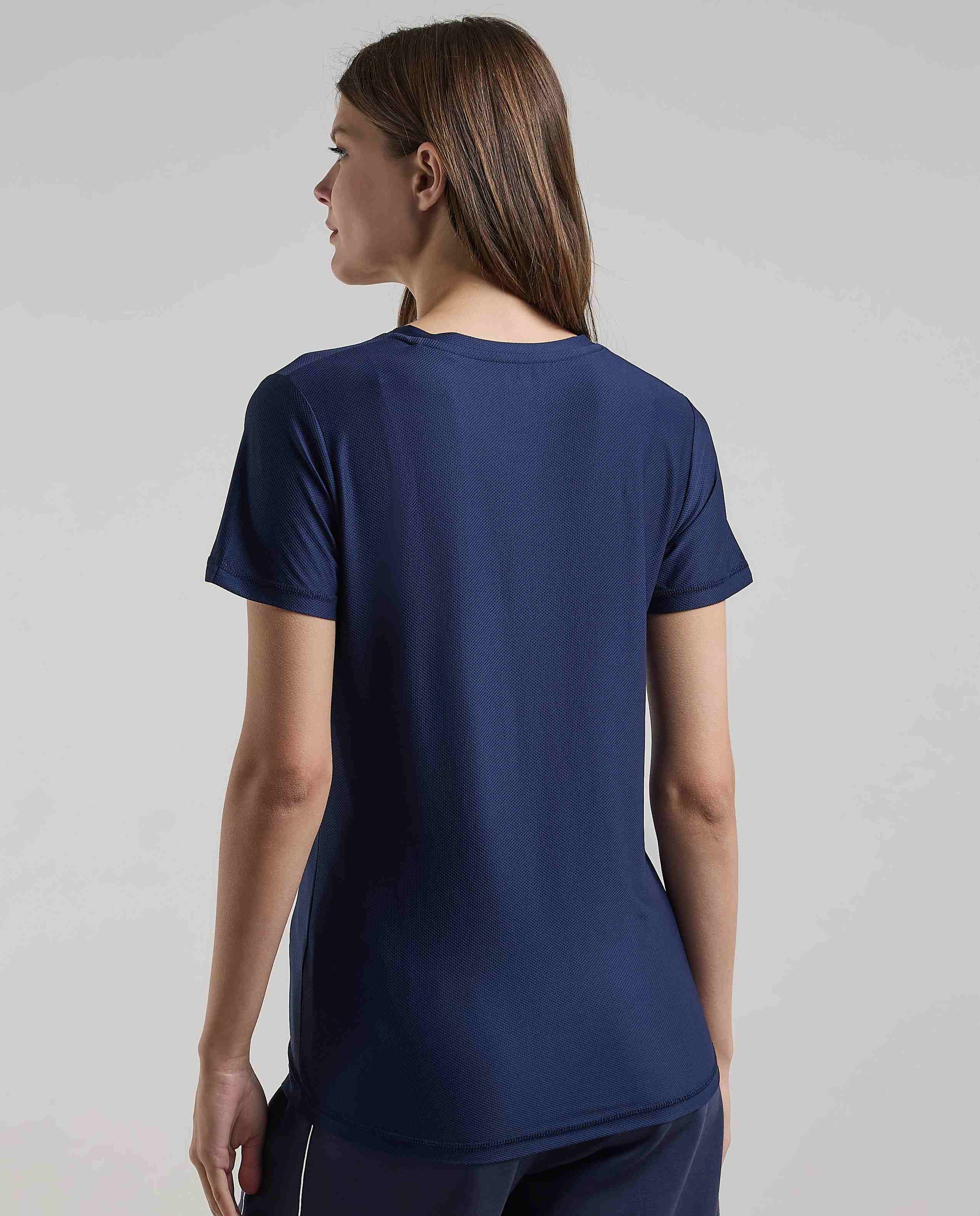 Logo Detail Active T-Shirt with Crew Neck and Short Sleeves