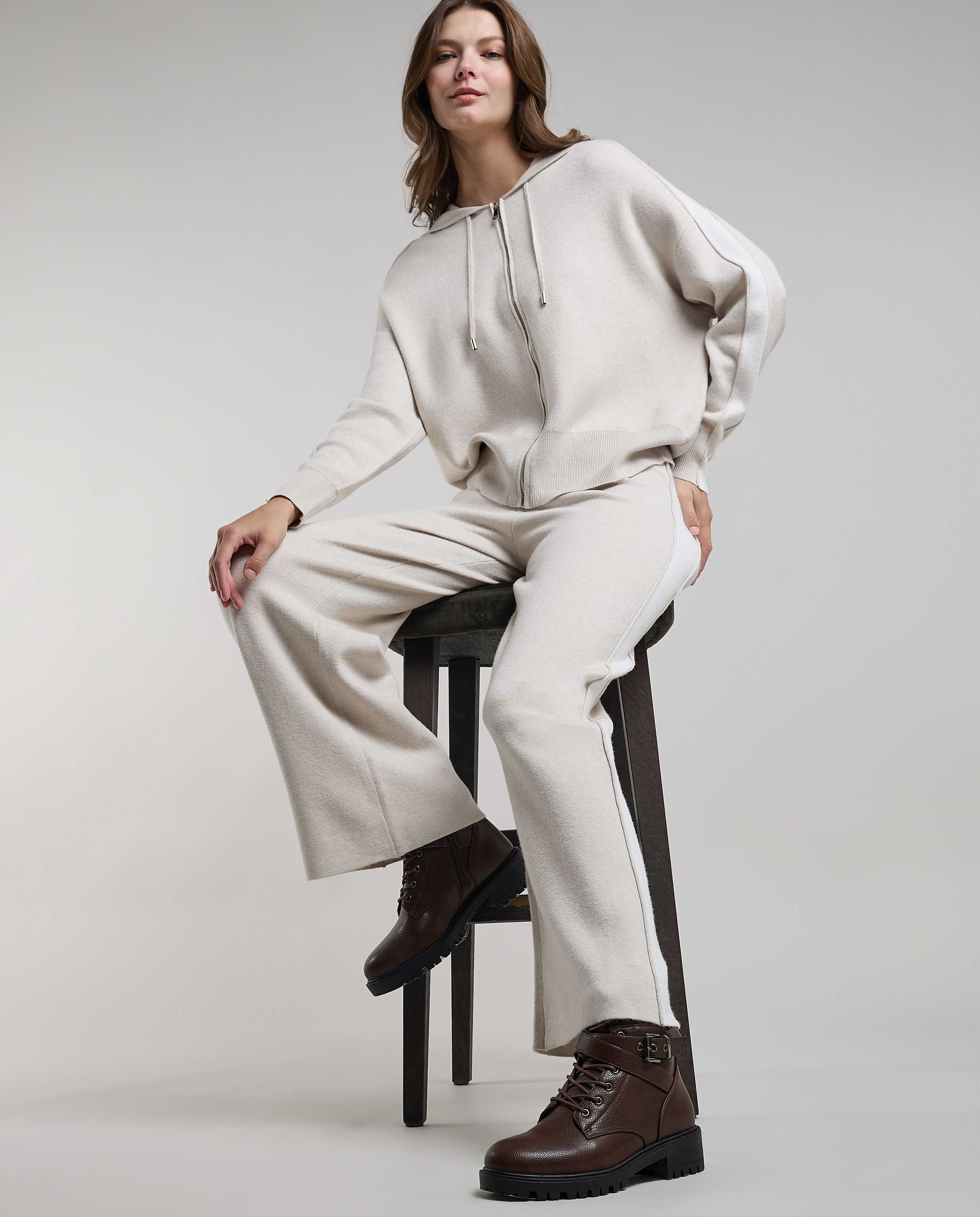 Textured Lace-Up Ankle Boots