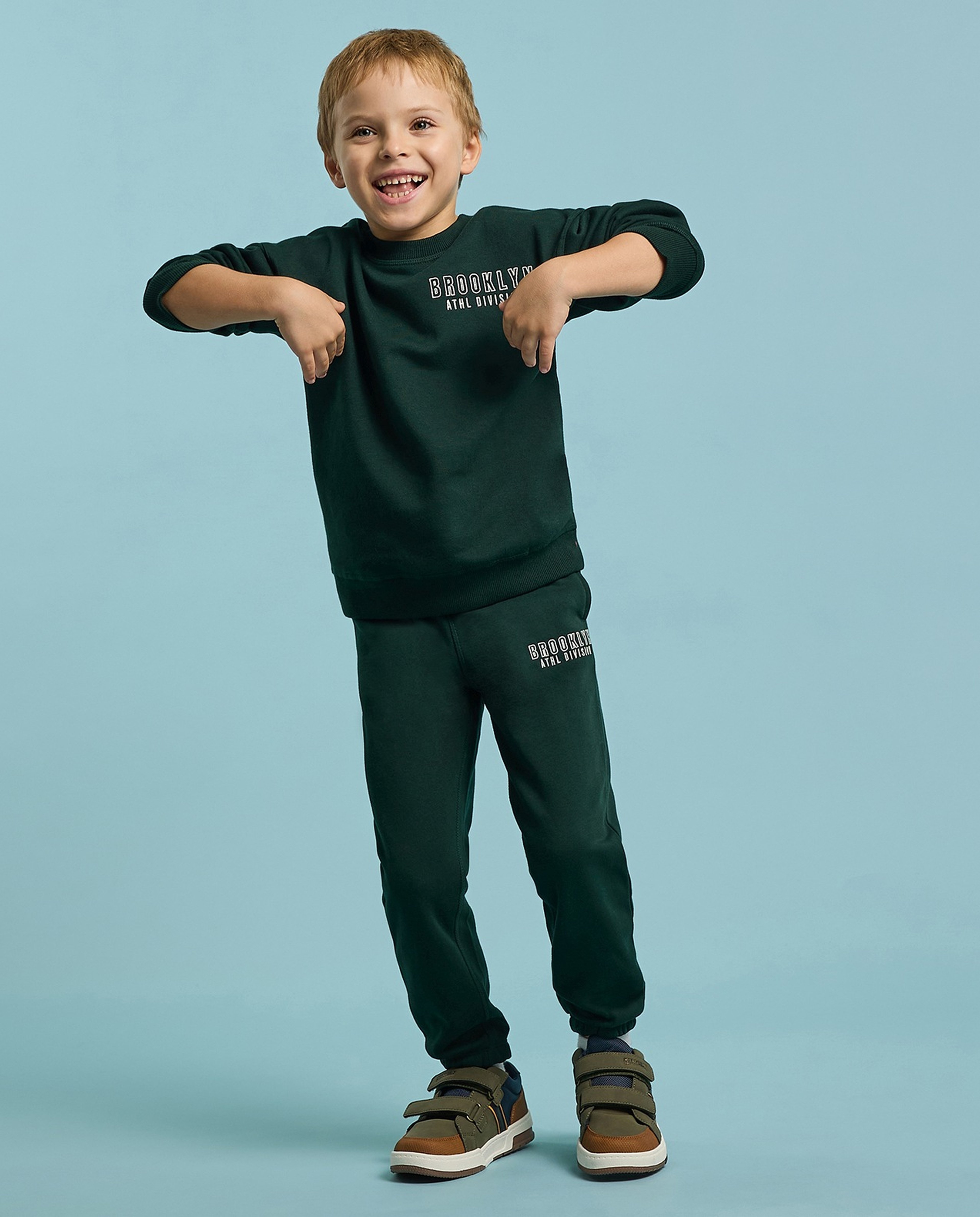 Embroidered Sweatsuit Set