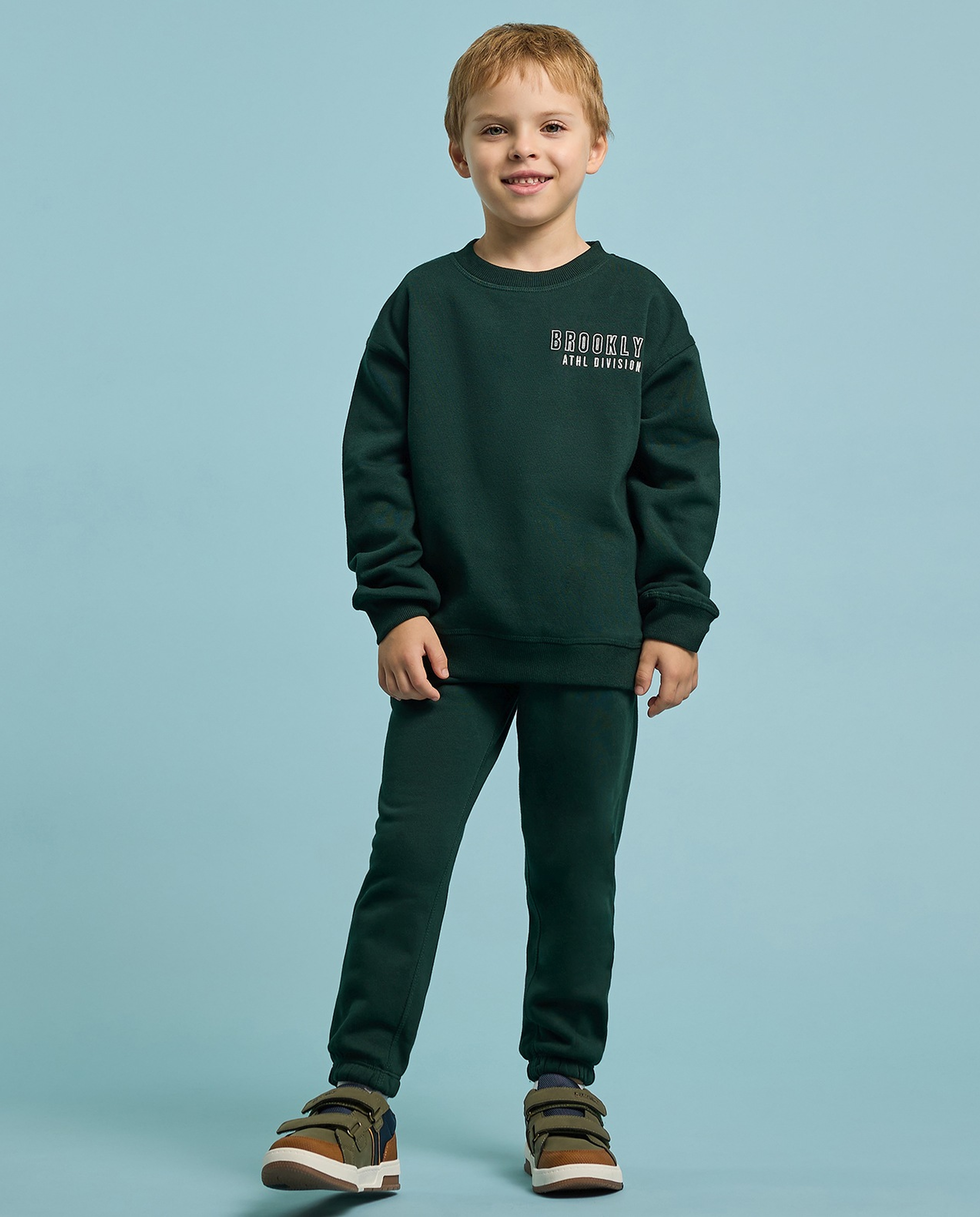 Embroidered Sweatsuit Set