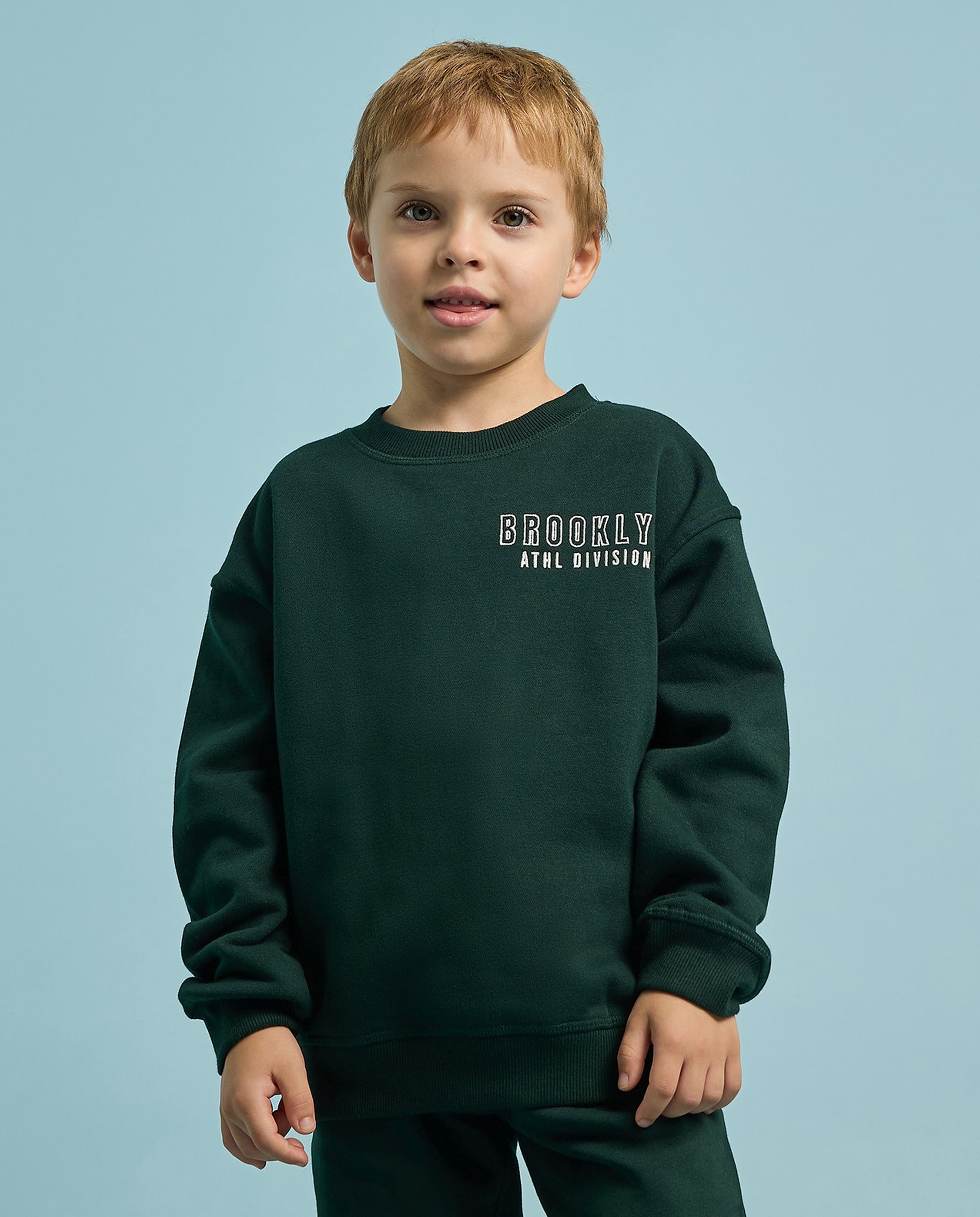 Embroidered Sweatsuit Set