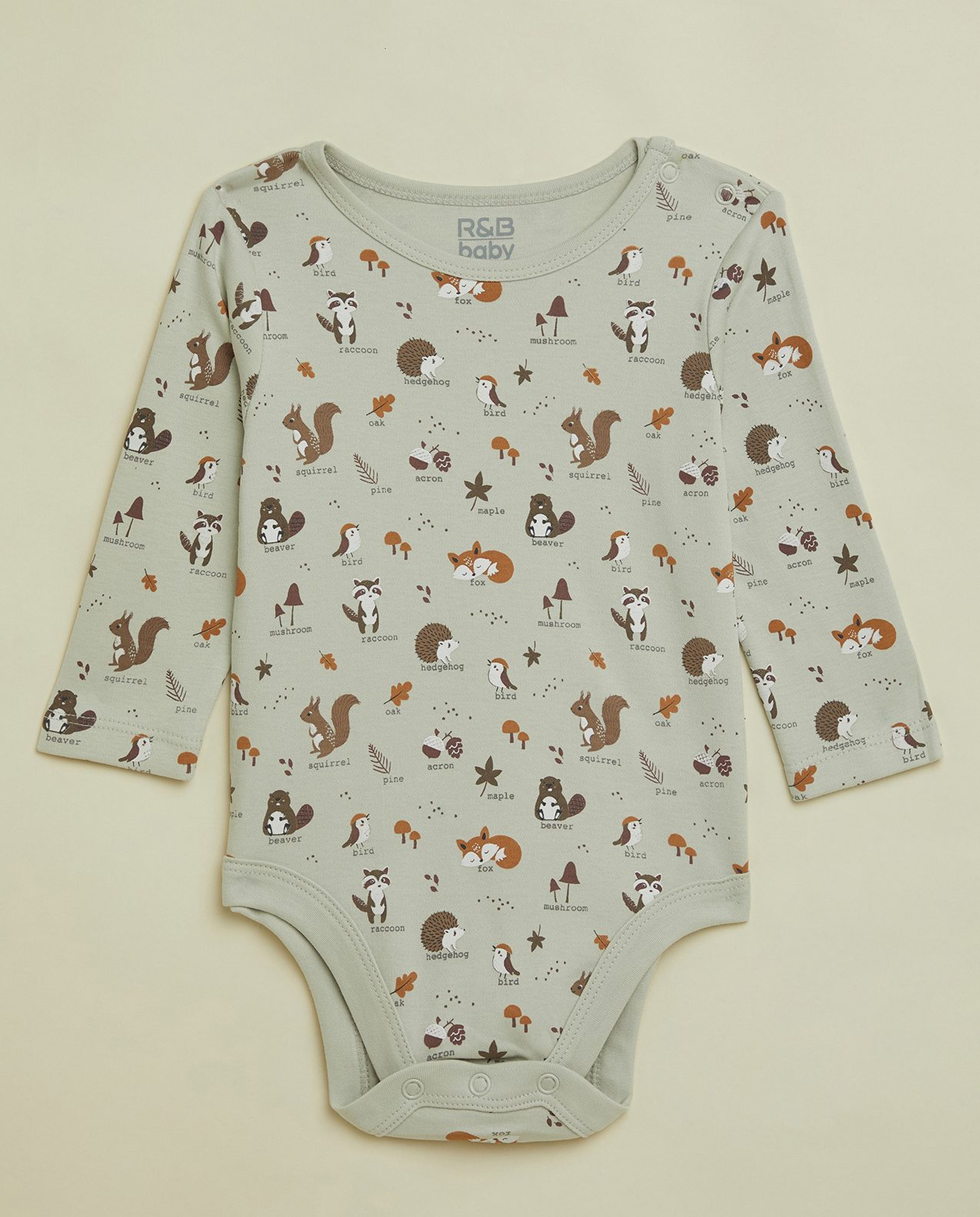 3 Pack Printed Bodysuits with Long Sleeves