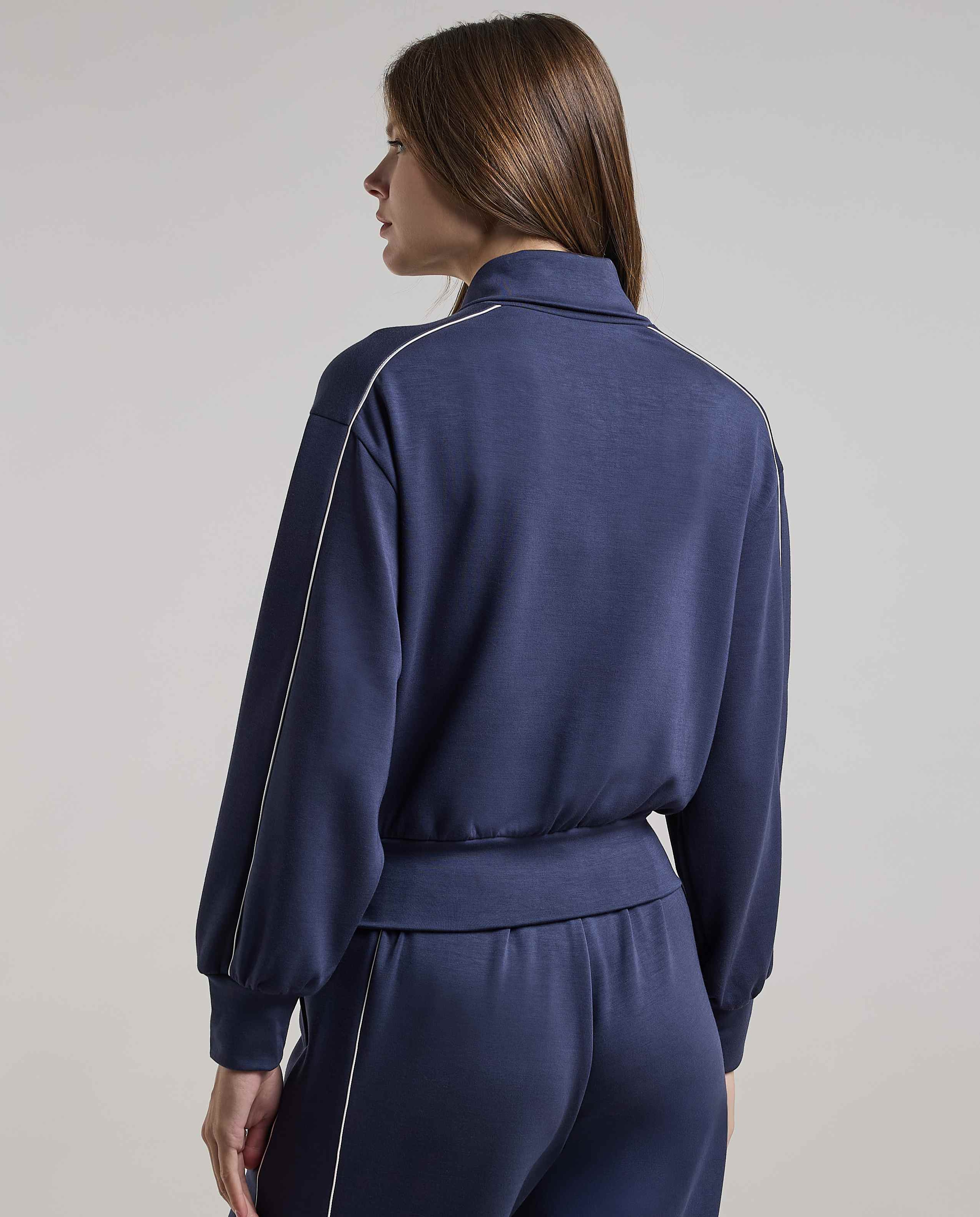 Solid Jacket with Zipper Closure