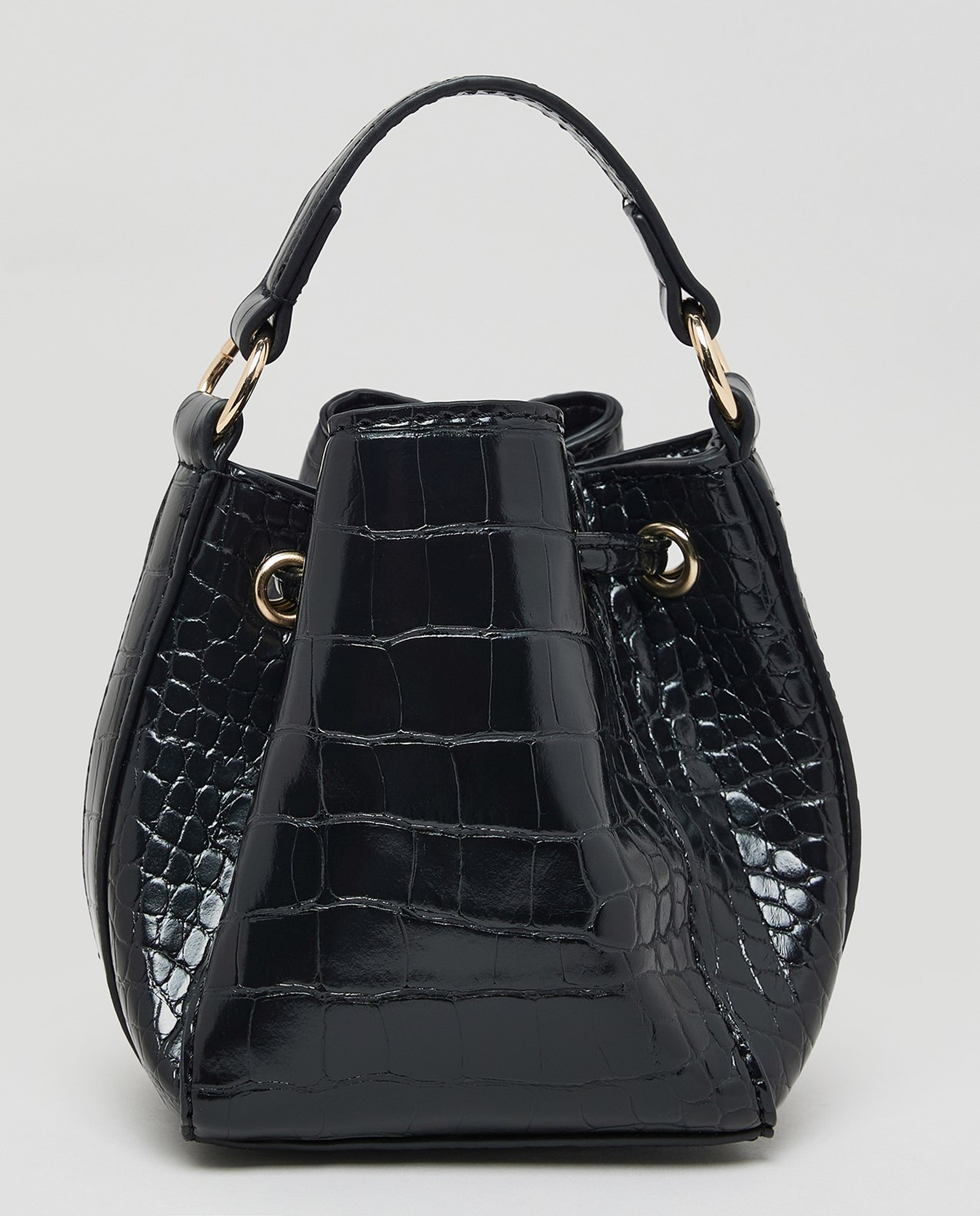 Textured Drawstring Bag