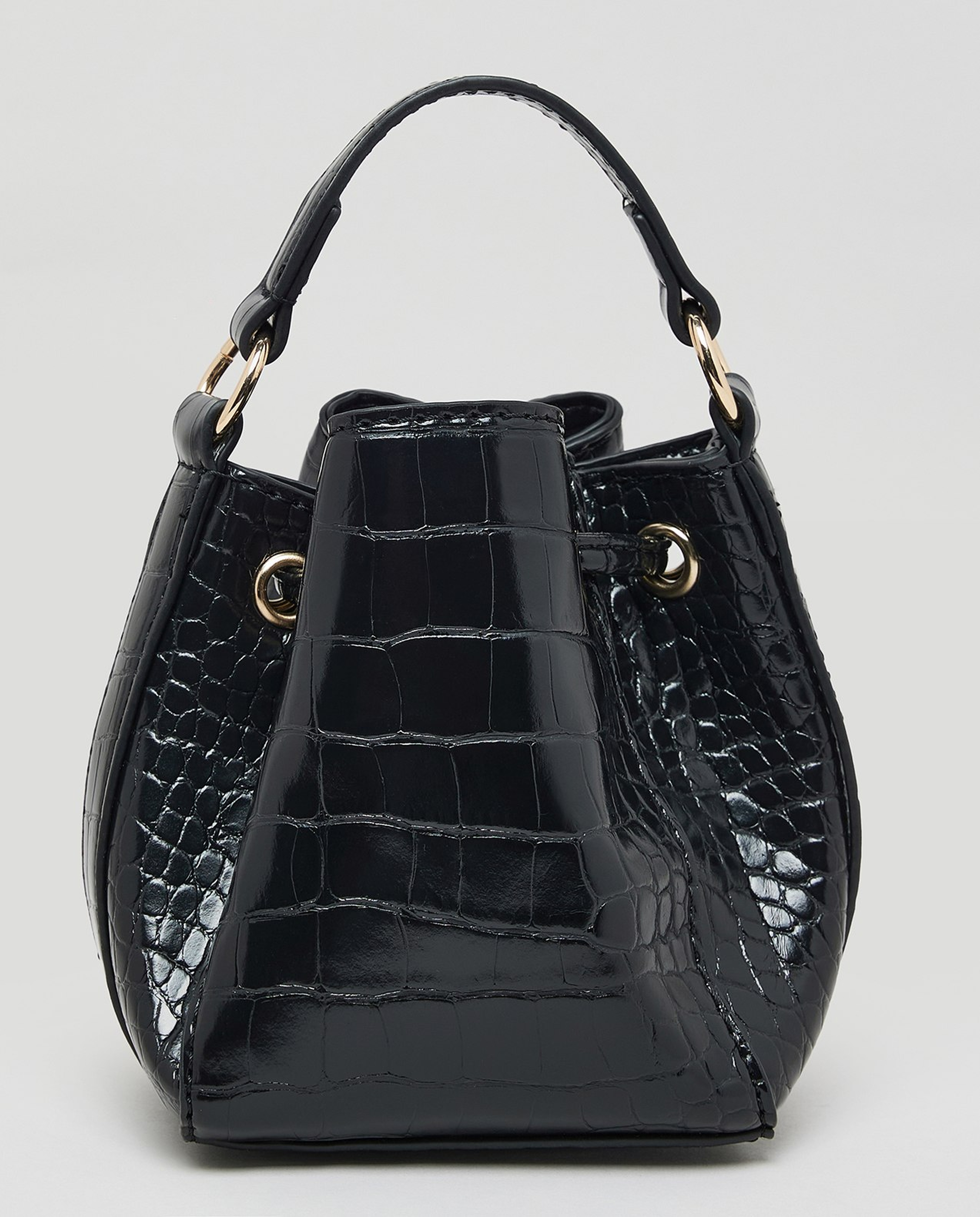 Textured Drawstring Bag