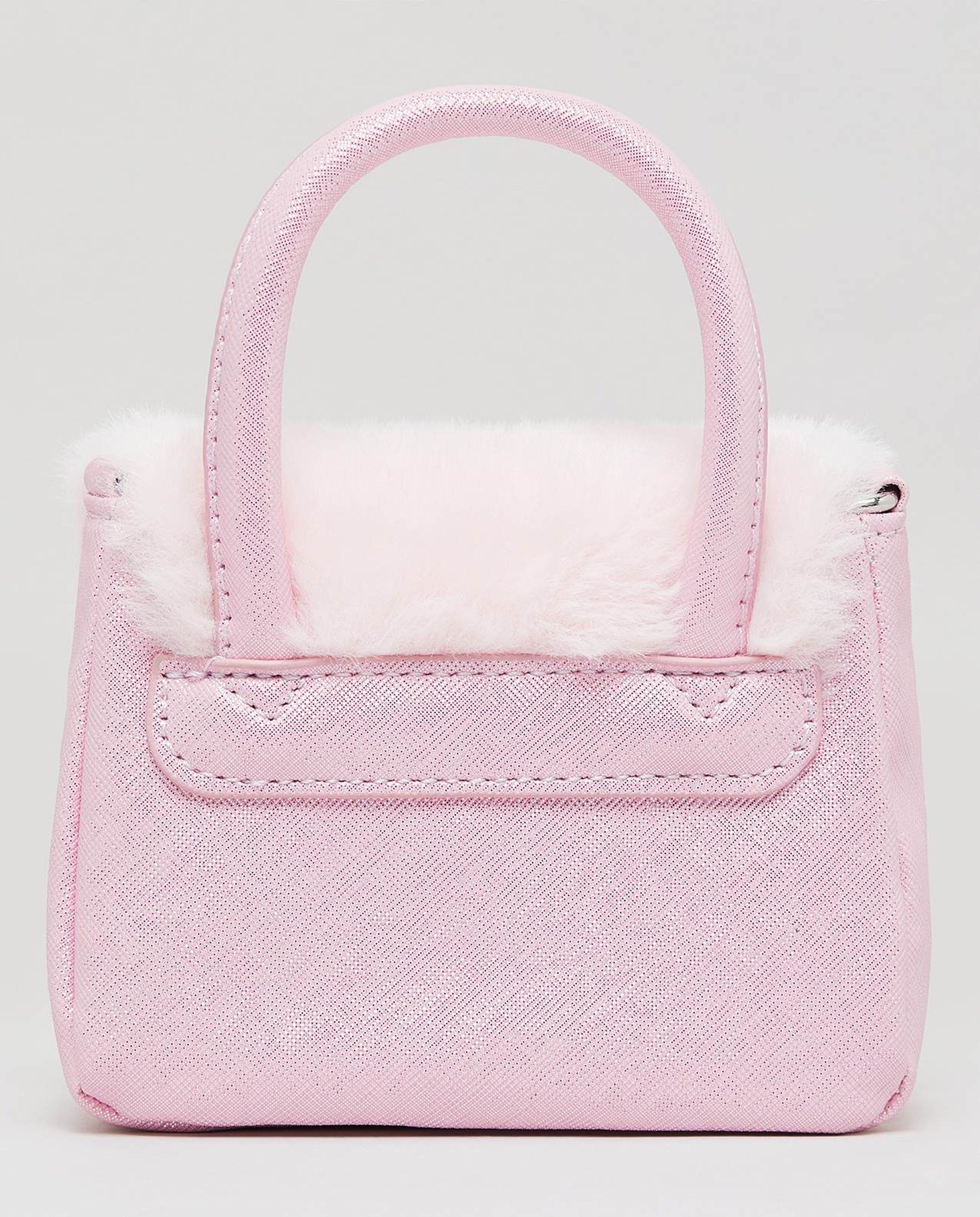 Bow Detail Furry Mini Bag