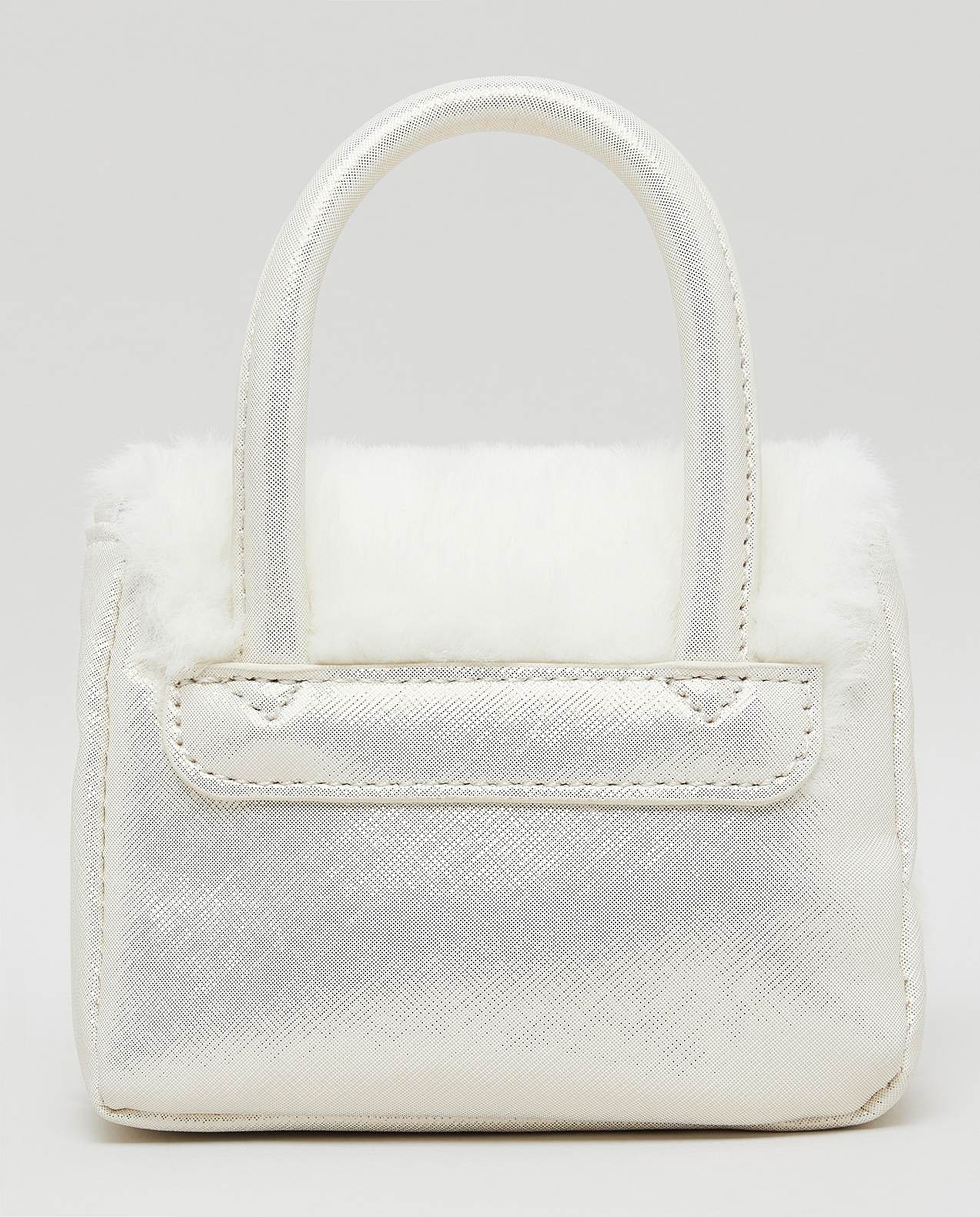 Bow Detail Furry Mini Bag