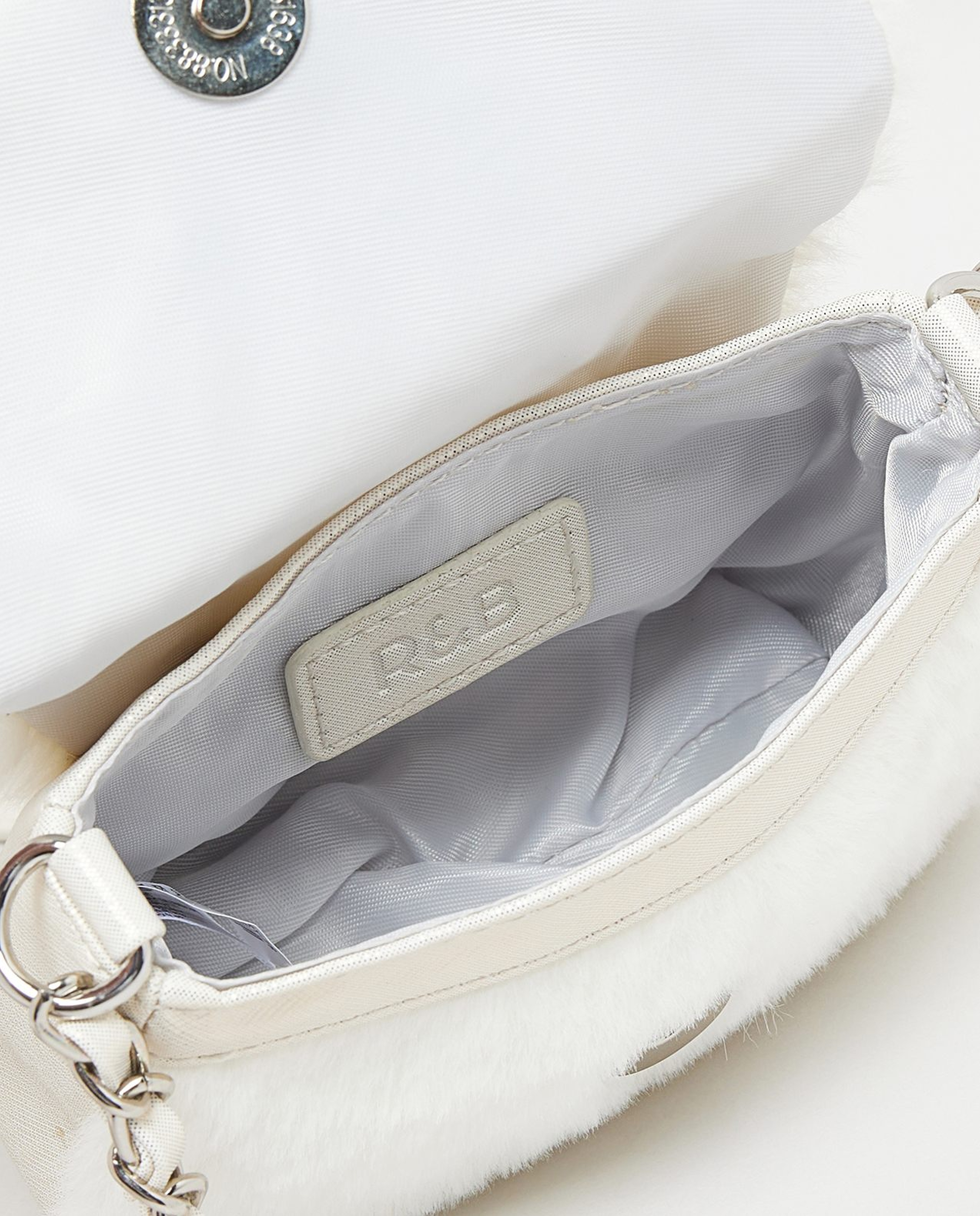 Bow Detail Furry Mini Bag