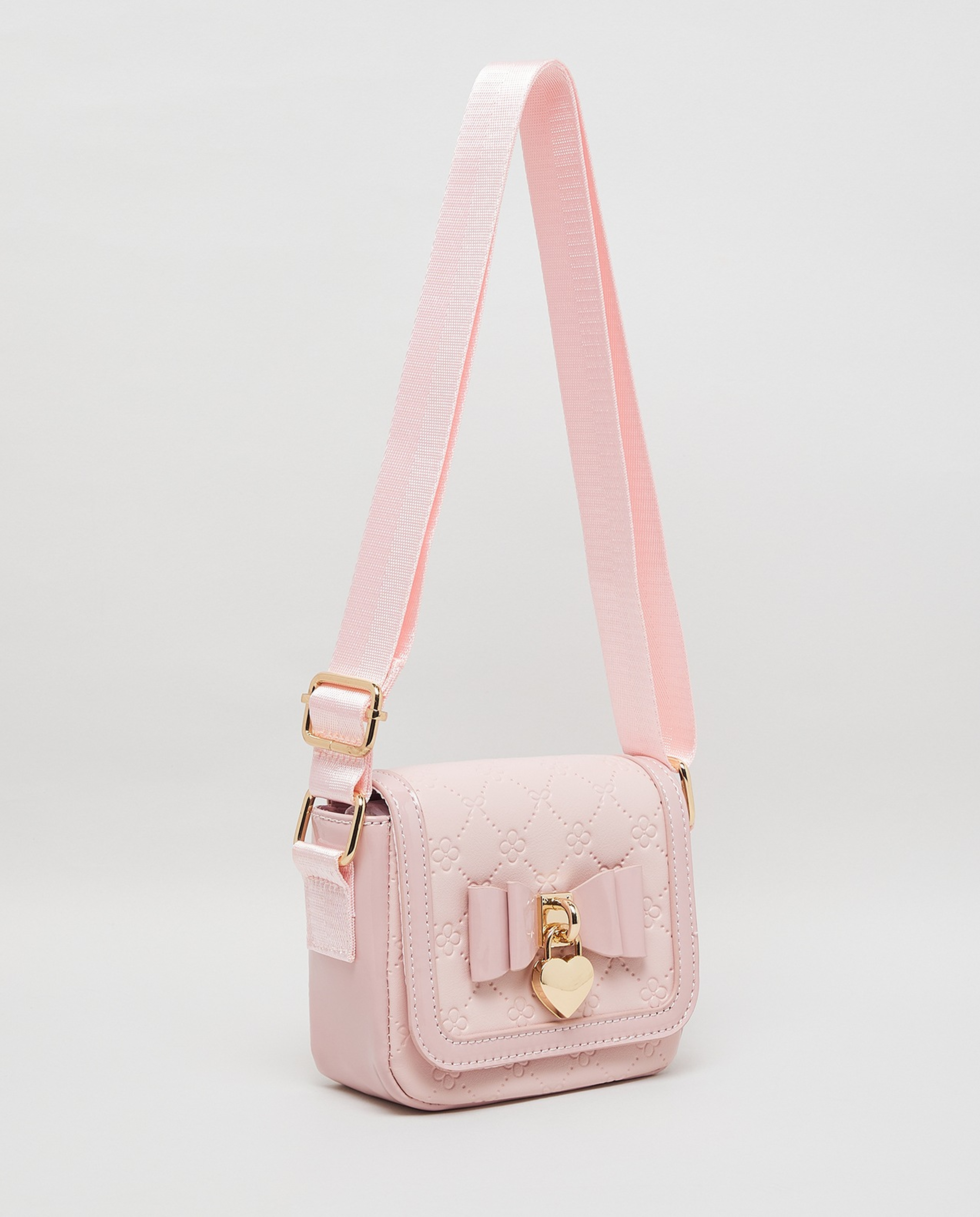Debossed Crossbody Bag