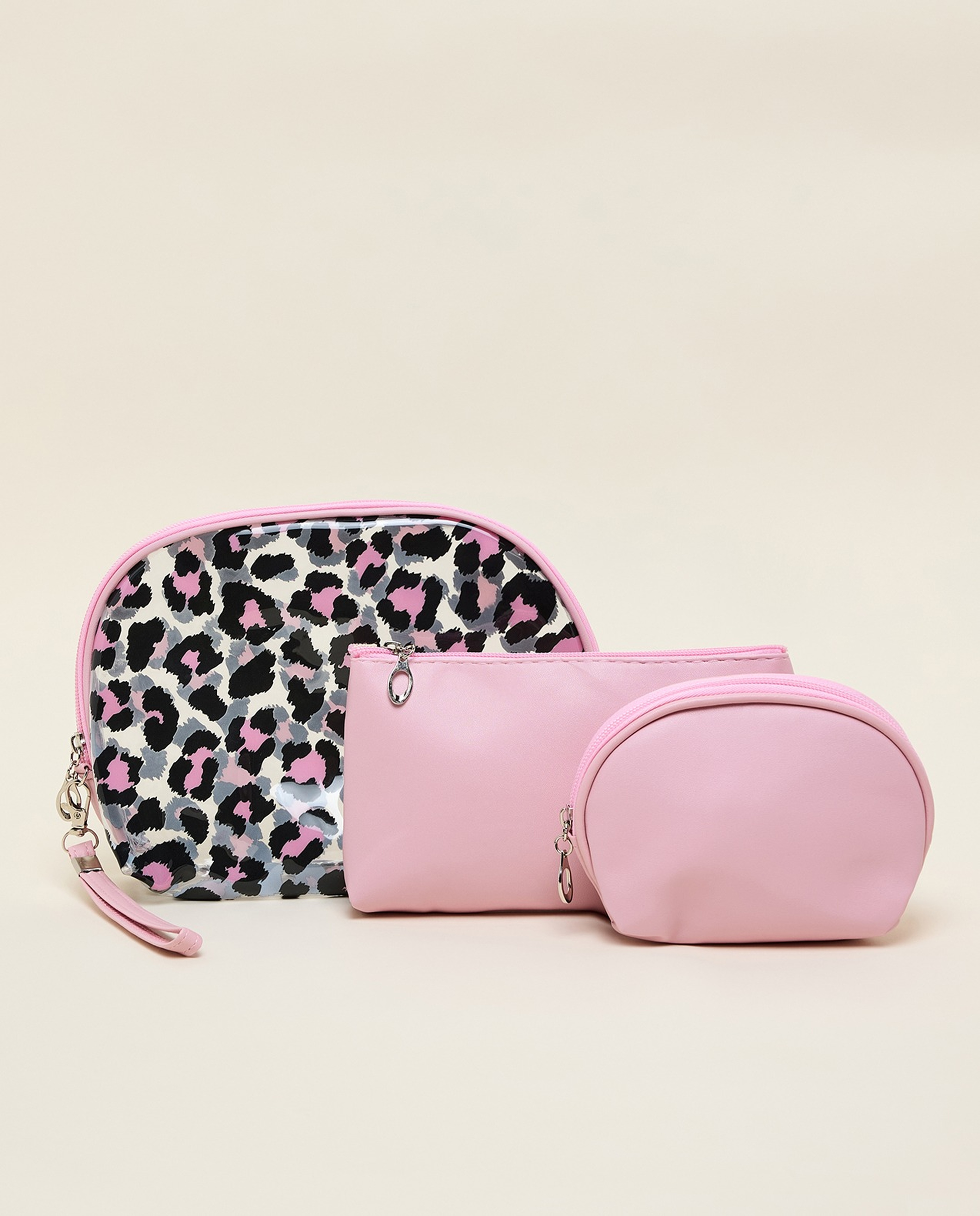 3 Pack Cosmetic Pouch Set