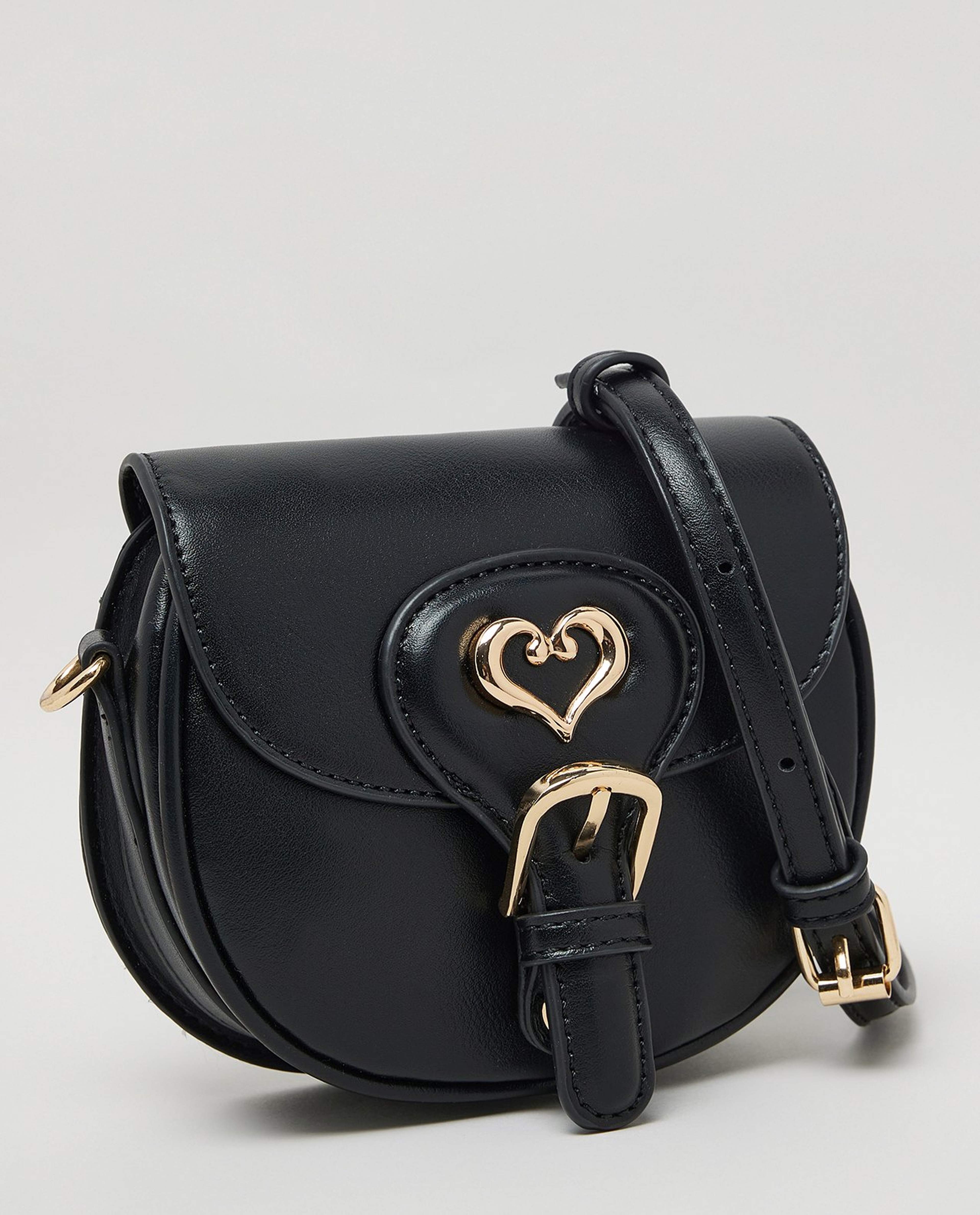 Metal Detail Saddle Bag