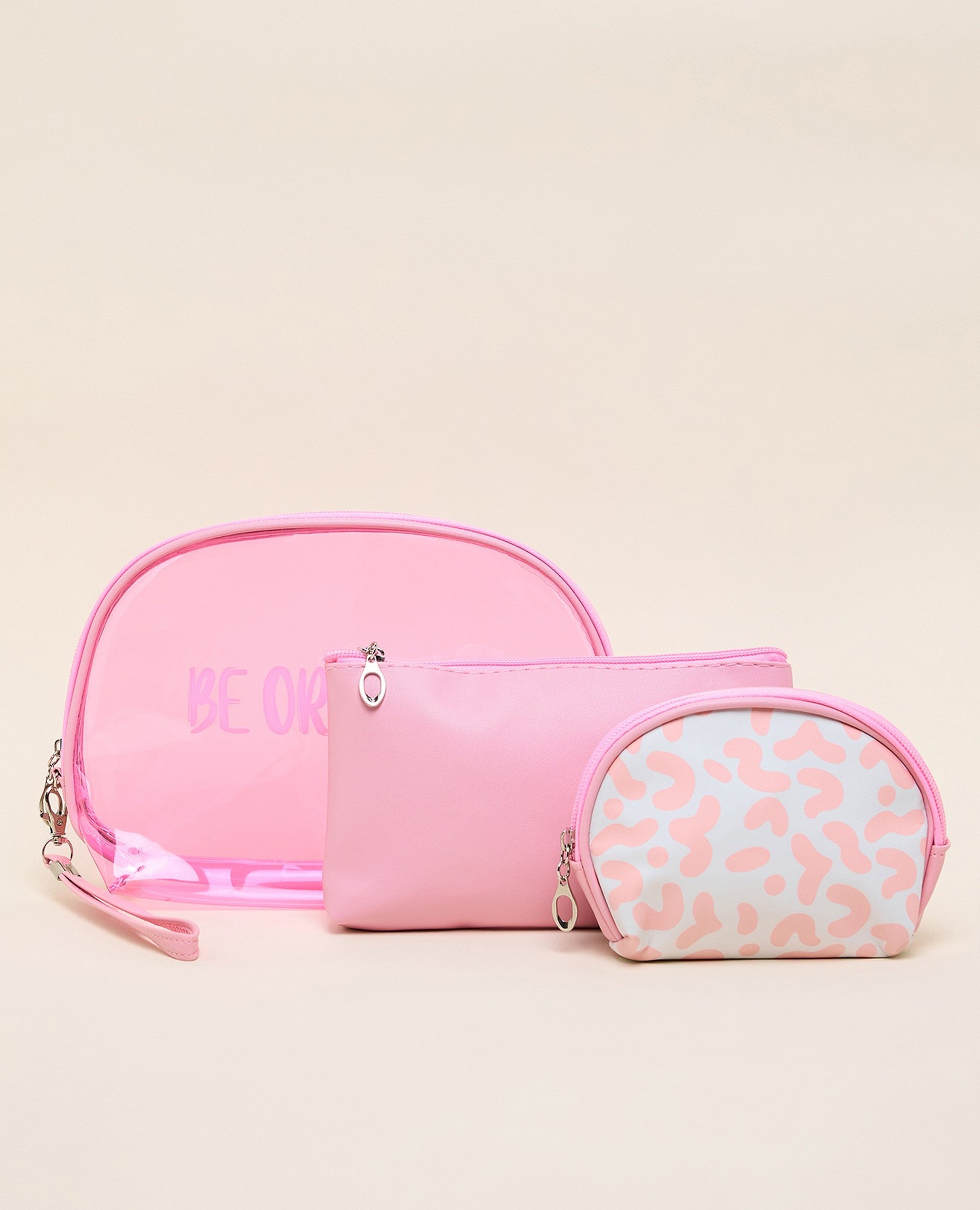 طقم باوتش مكياج - 3 قطع