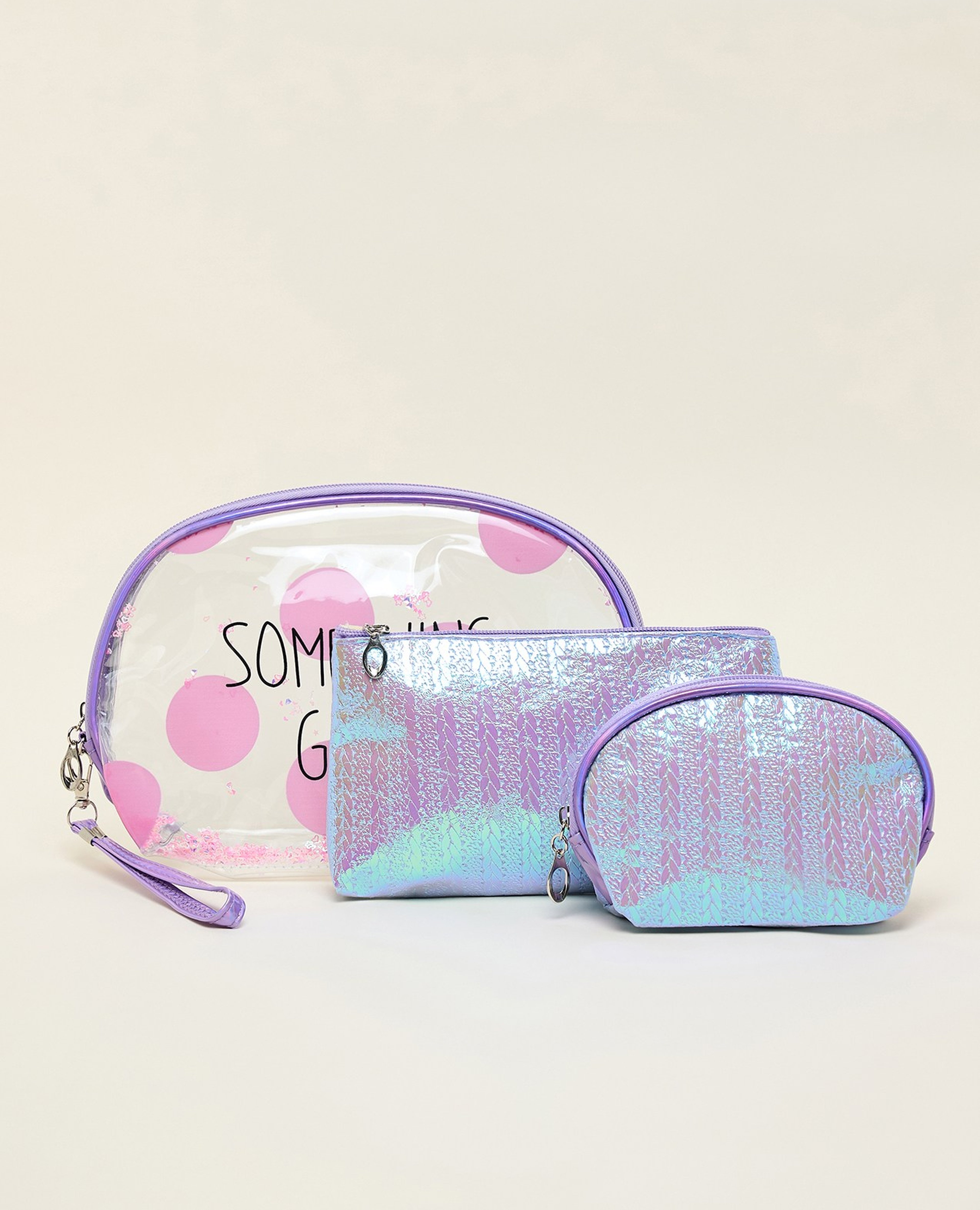 طقم باوتش مكياج - 3 قطع