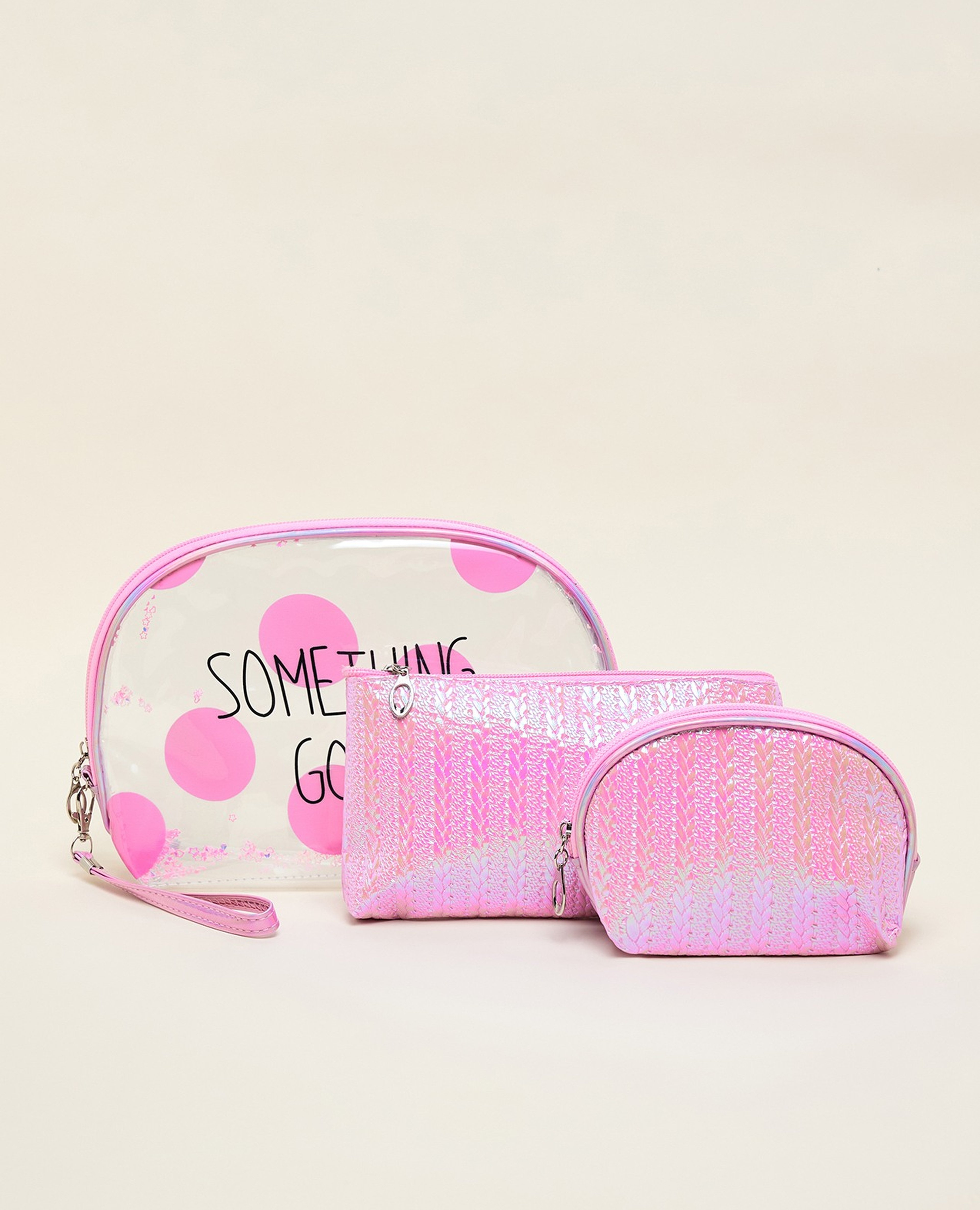 طقم باوتش مكياج - 3 قطع